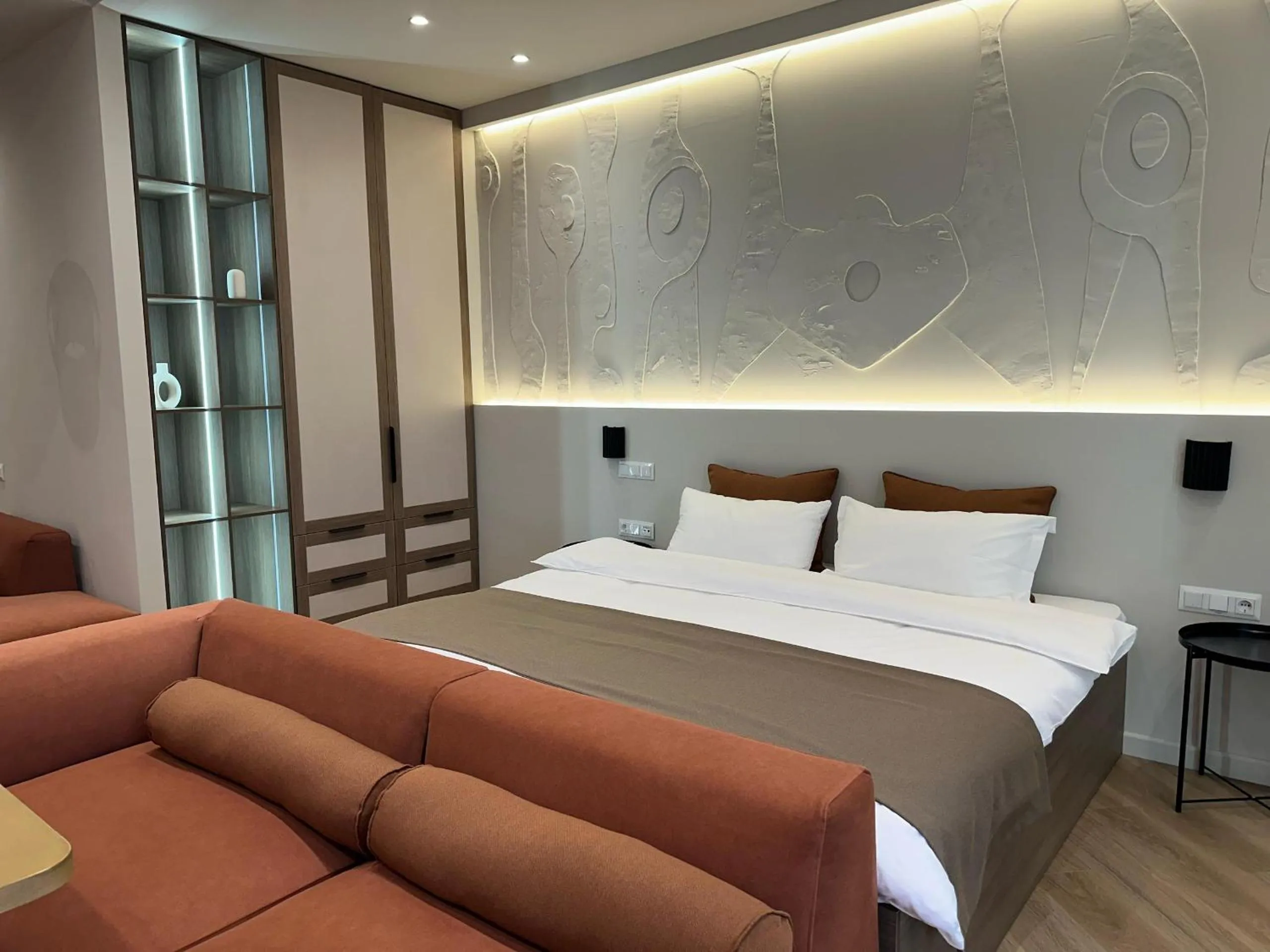 Bed in Bugu Hotel Bishkek