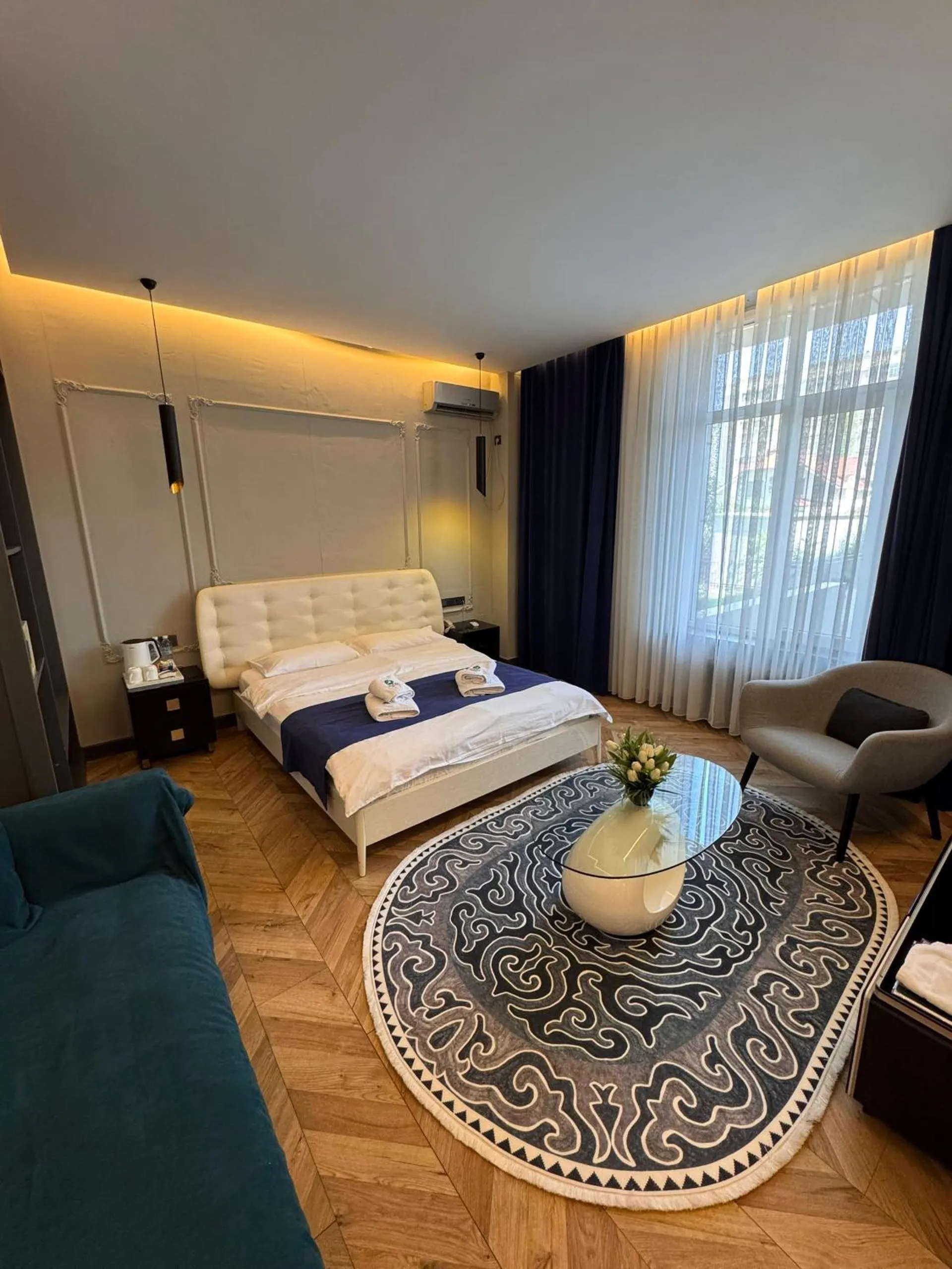 Bed in Bugu Hotel Bishkek