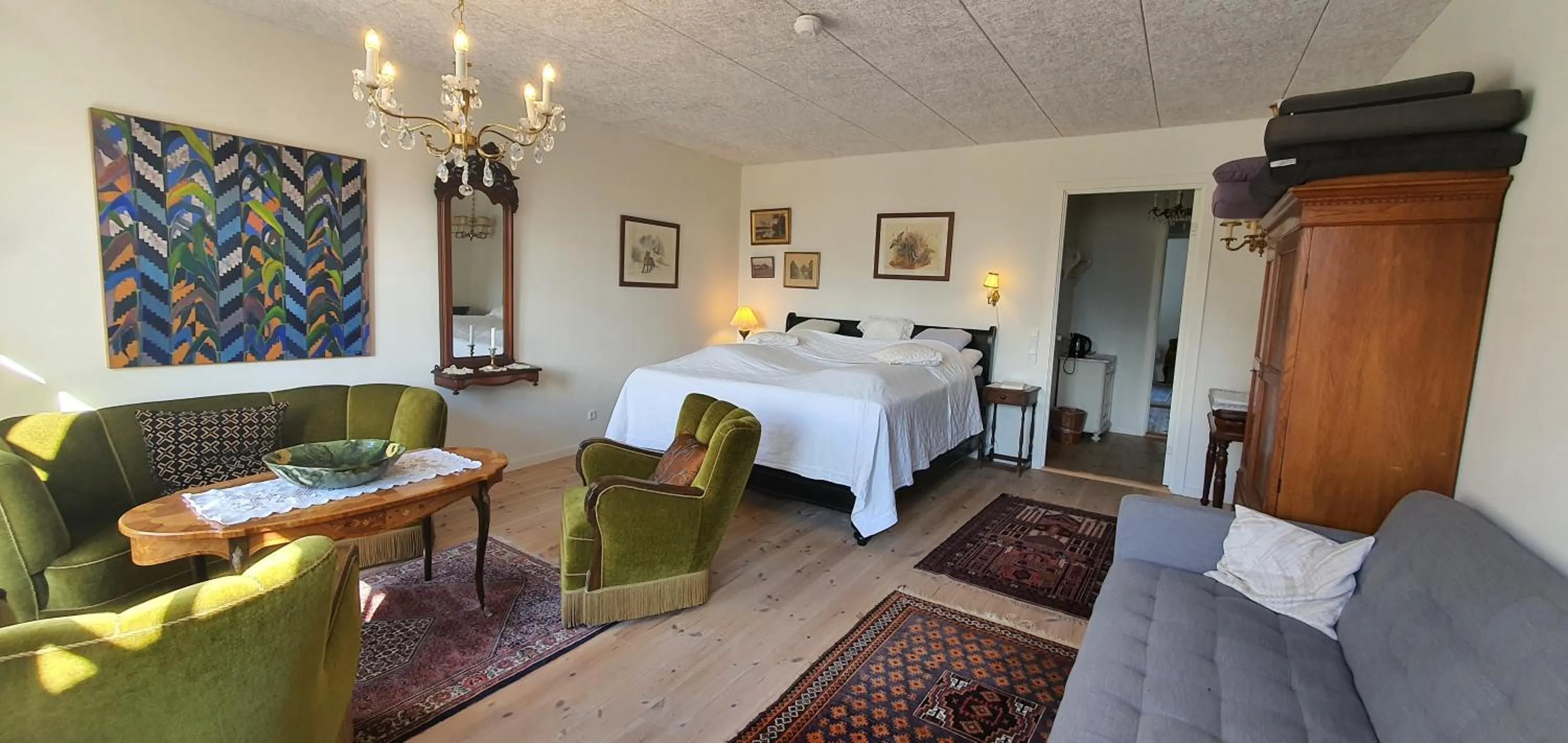 Bedroom, Bed in Næsbydale Badehotel