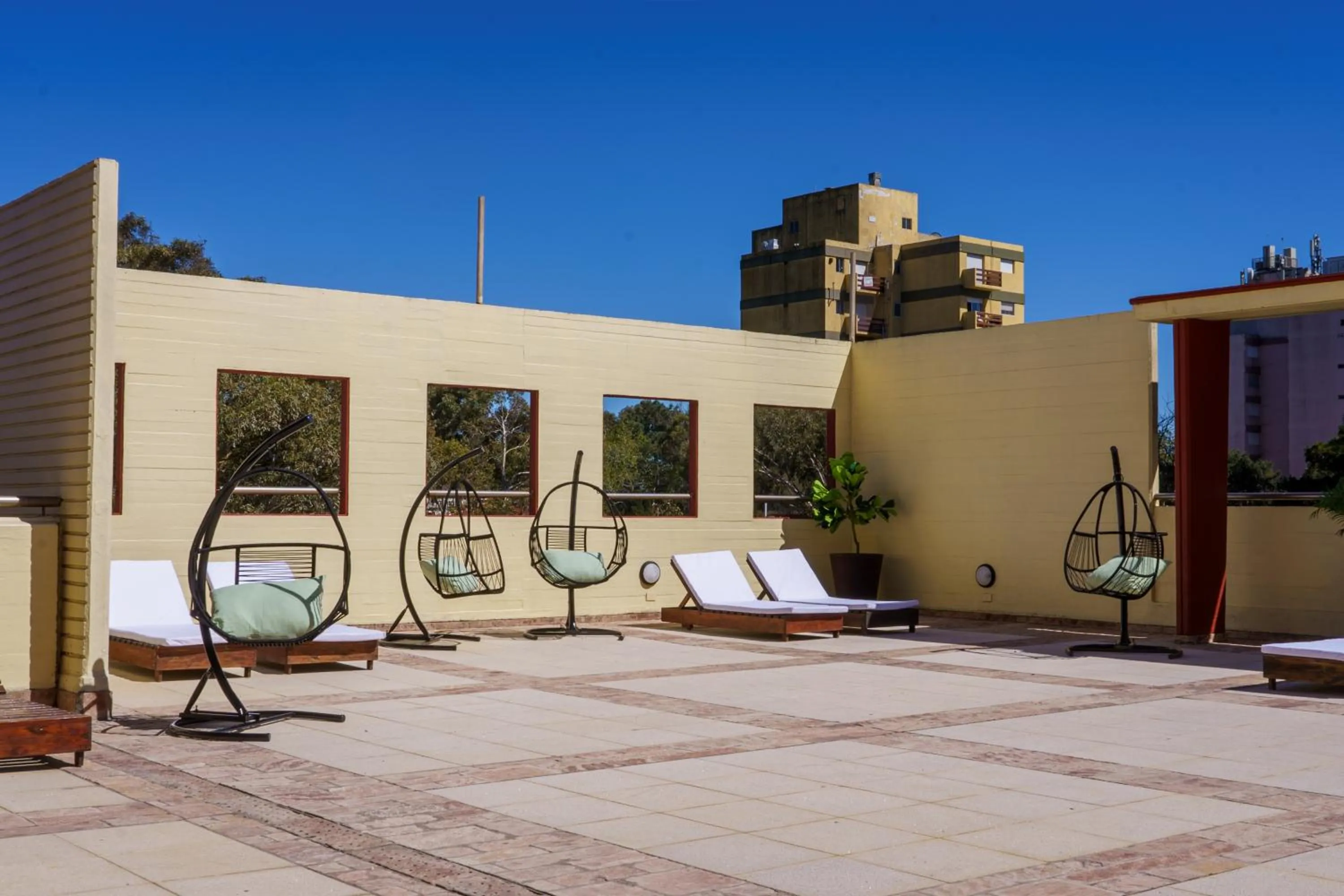 sunbed in Hostal del Sol