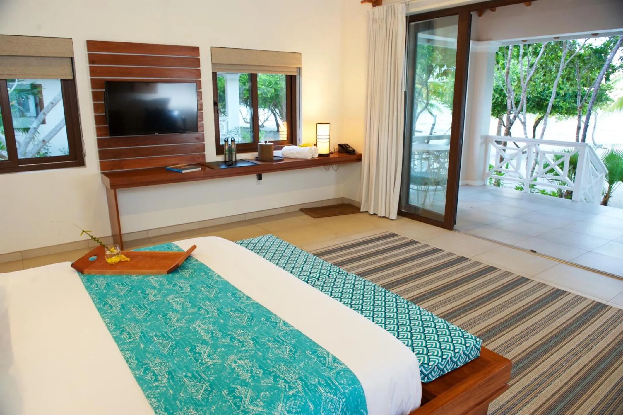 Photo of the whole room, Bed in Naïa Resort and Spa