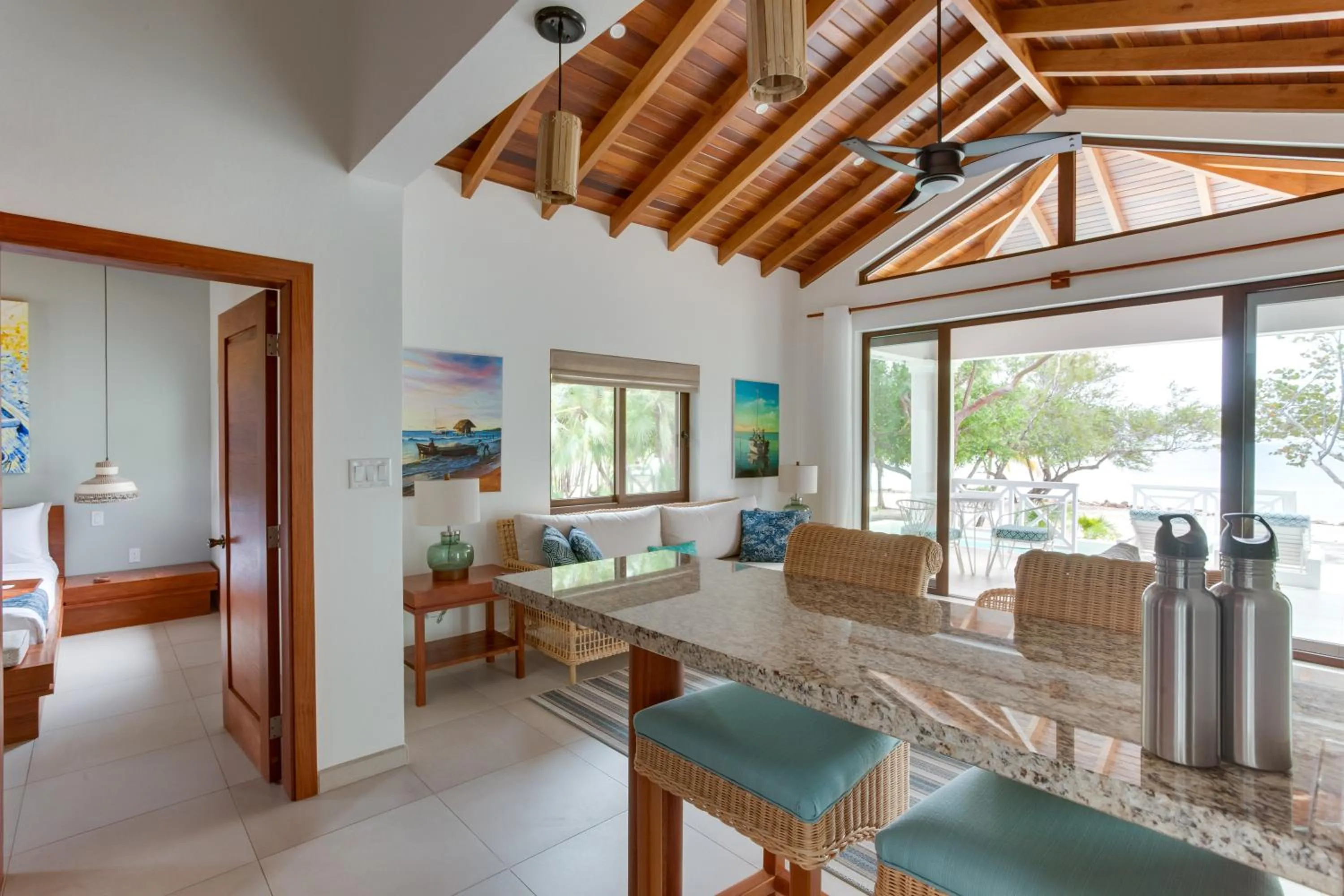 Living room in Naïa Resort and Spa
