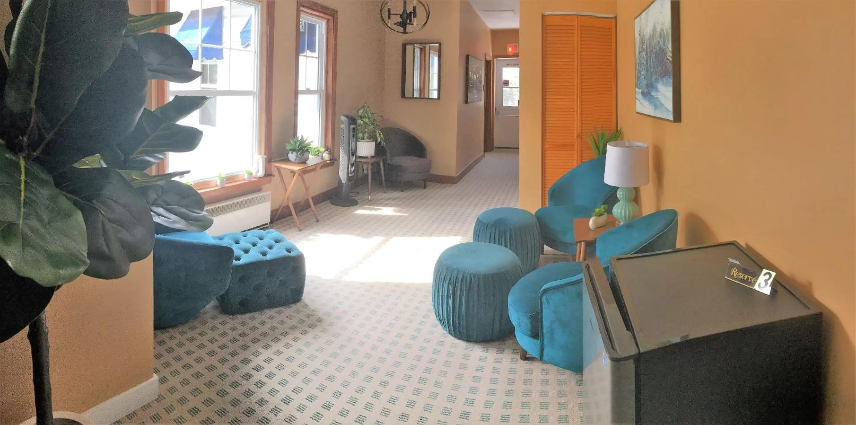 Seating area in Auberge Clos-Joli