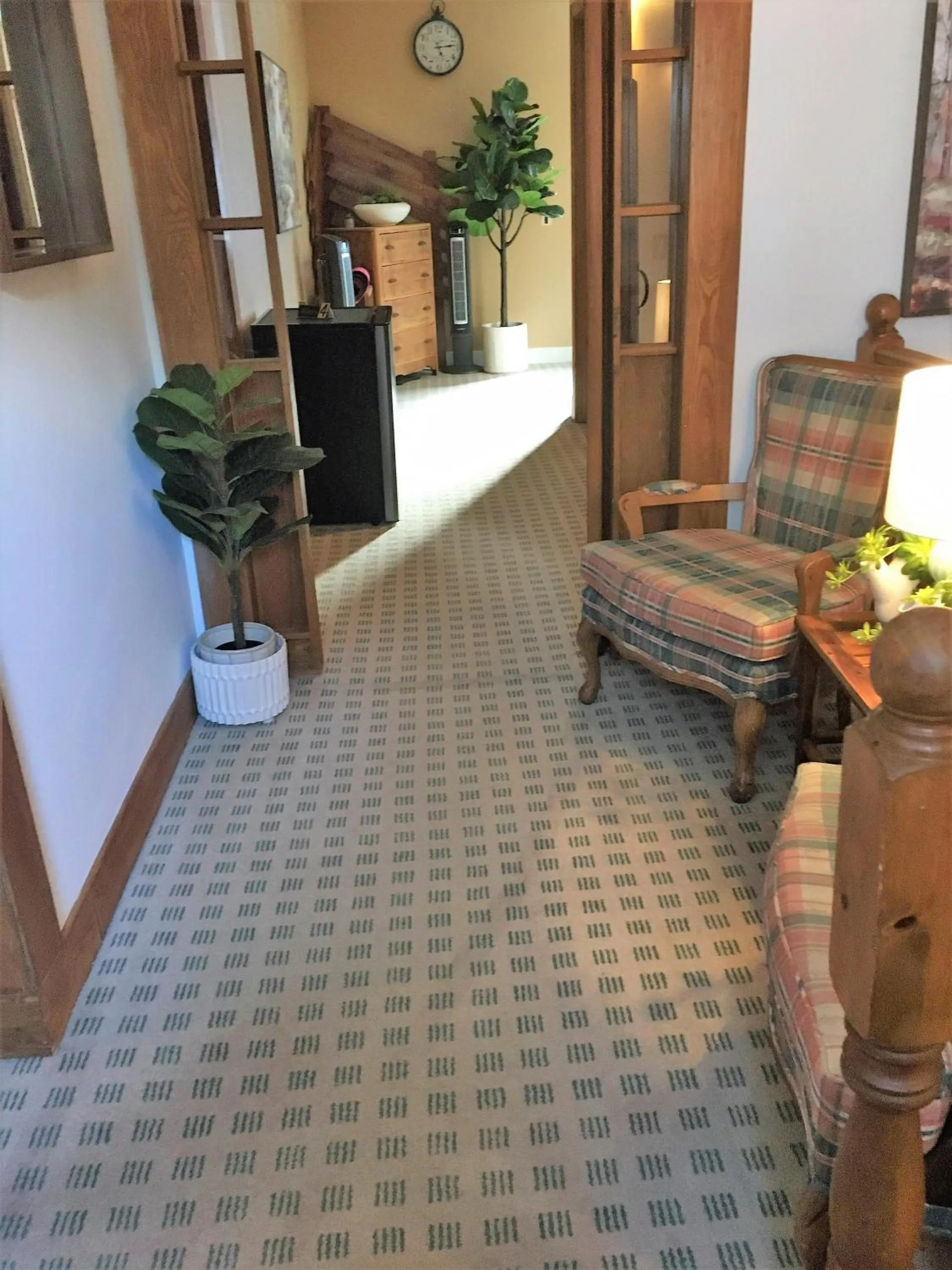 Seating area in Auberge Clos-Joli