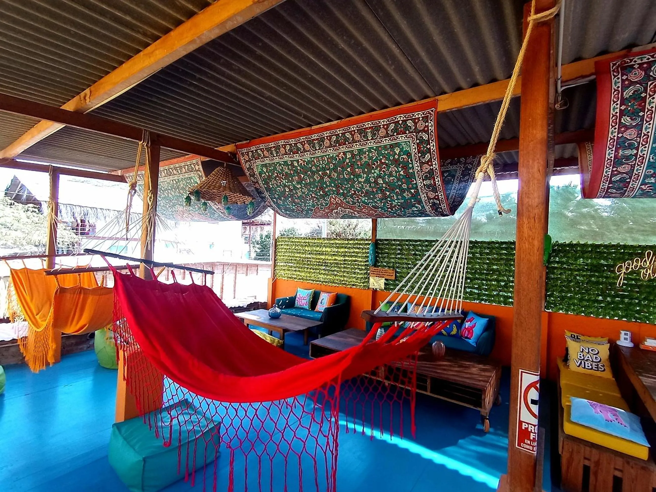 Seating area in Casa Naranja