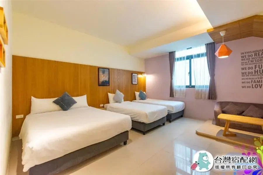 Bed in Kenting Dio Inn Bed in Kenting Dio Inn