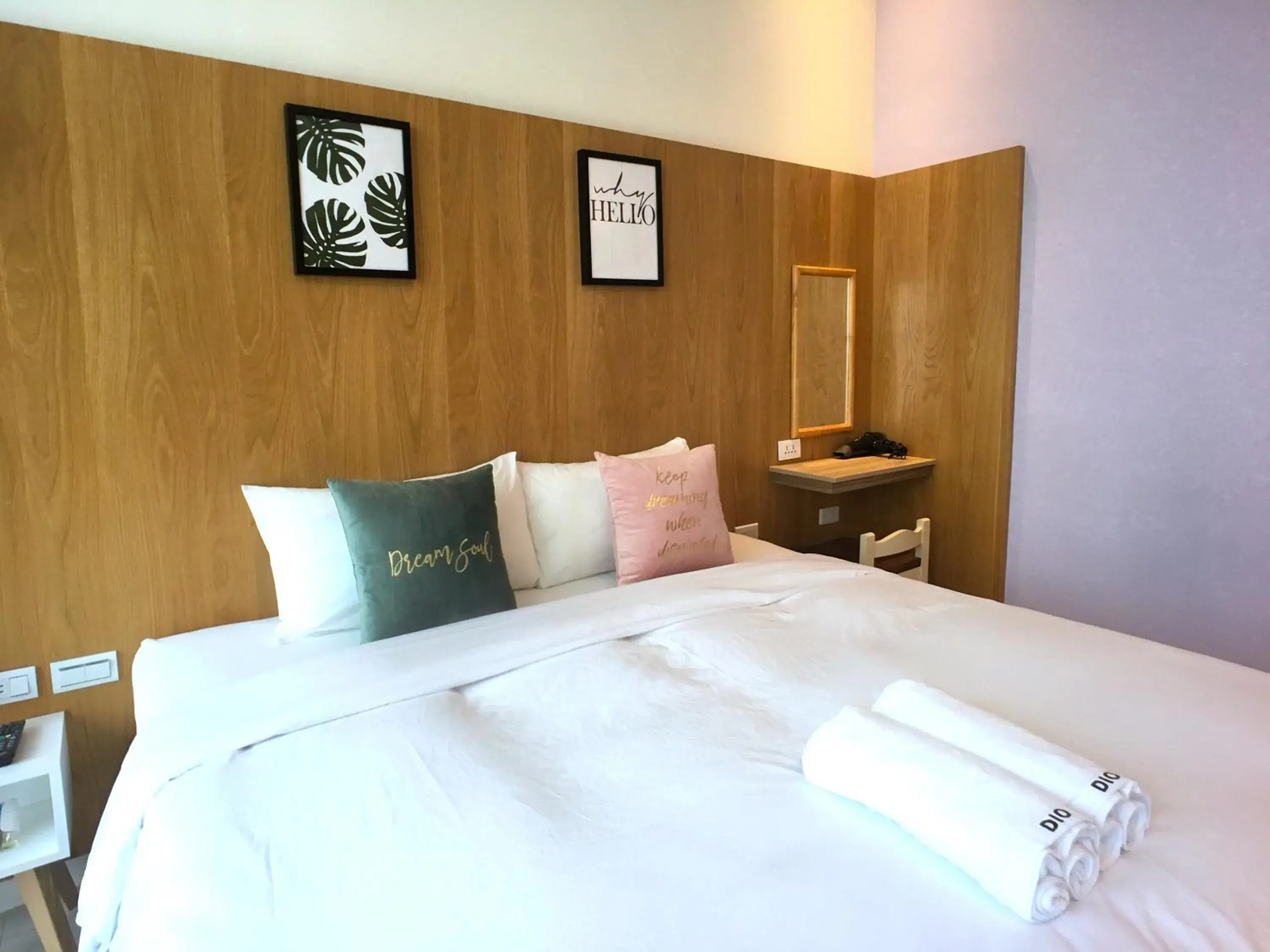 Bed in Kenting Dio Inn Bed in Kenting Dio Inn