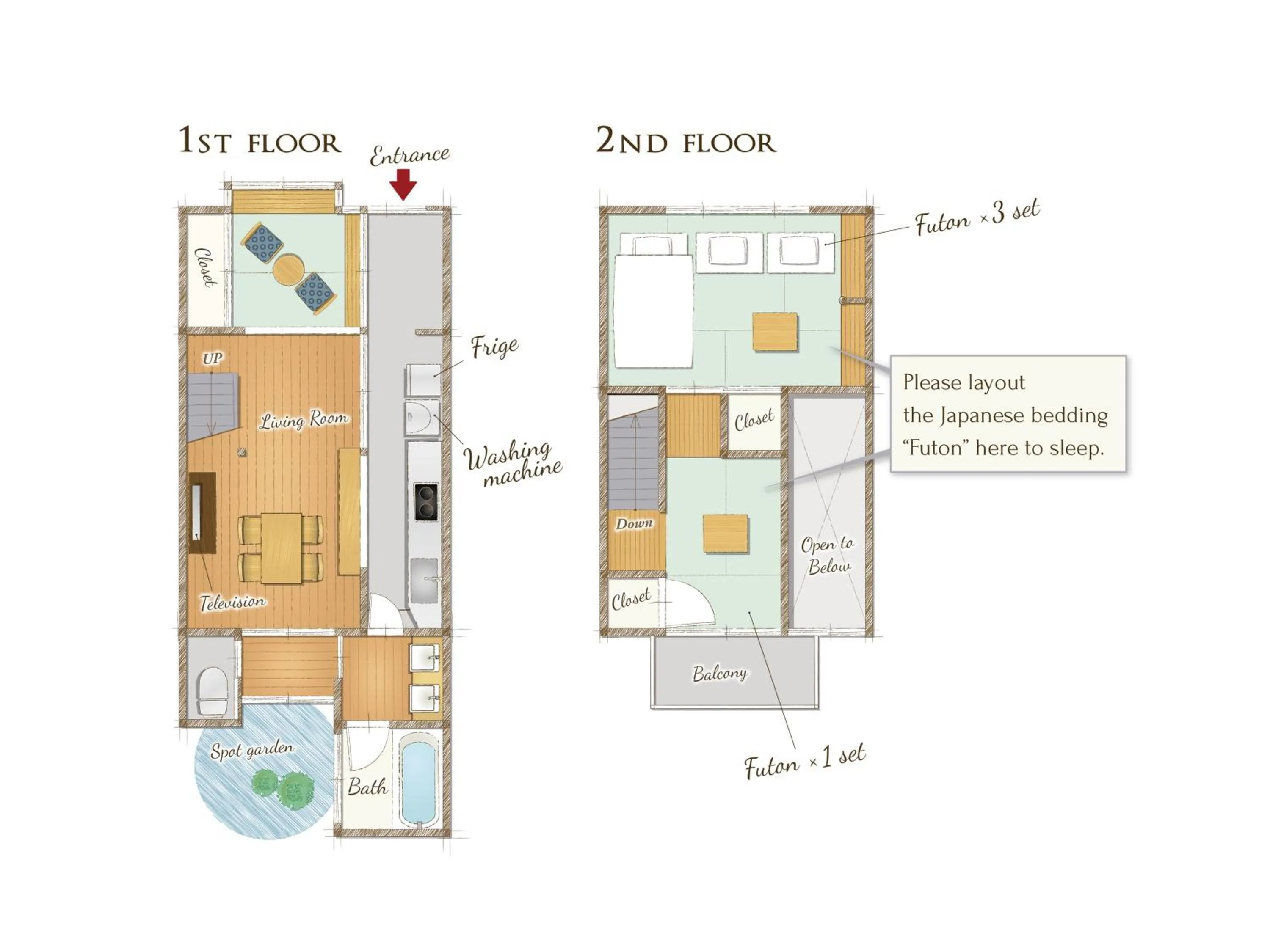 Floor plan in RESI STAY Tomaroka Mongakucho
