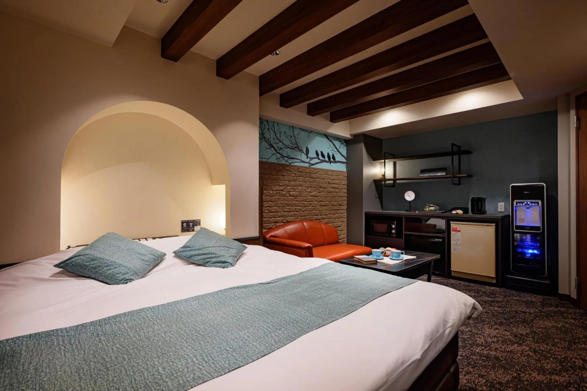 Bed in Hotel WILL BASE 鶴見