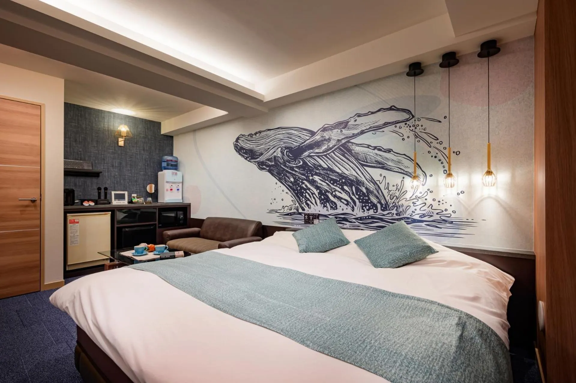 Bed in Hotel WILL BASE 鶴見