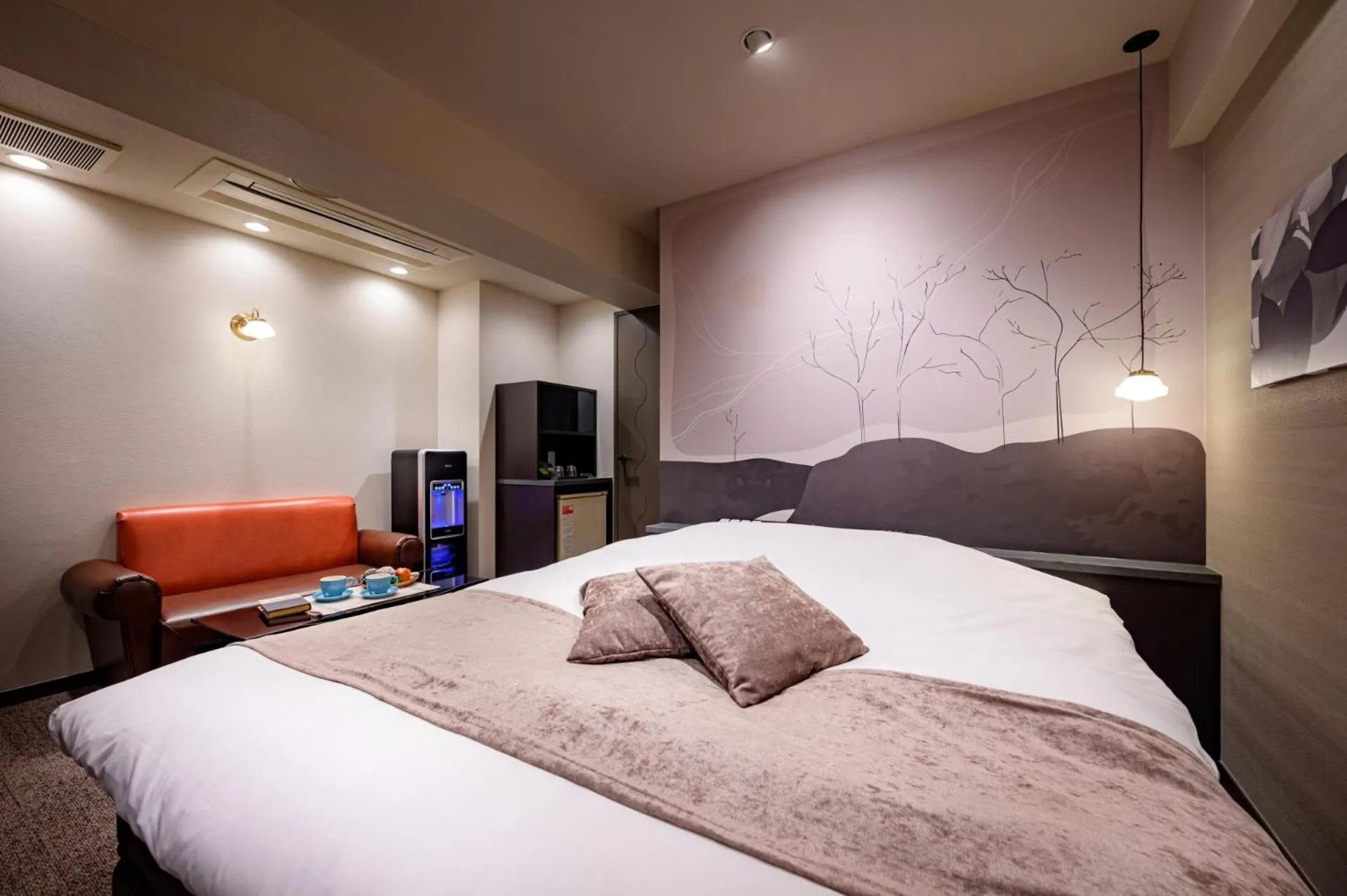 Bed in Hotel WILL BASE 鶴見