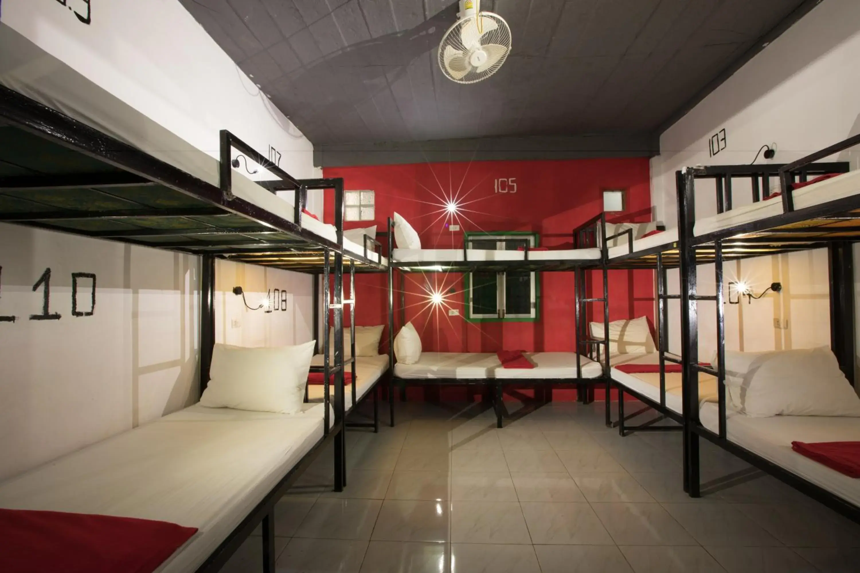 bunk bed, Bed in Vangvieng Rock Backpacker Rooftop Hostel bunk bed, Bed in Vangvieng Rock Backpacker Rooftop Hostel