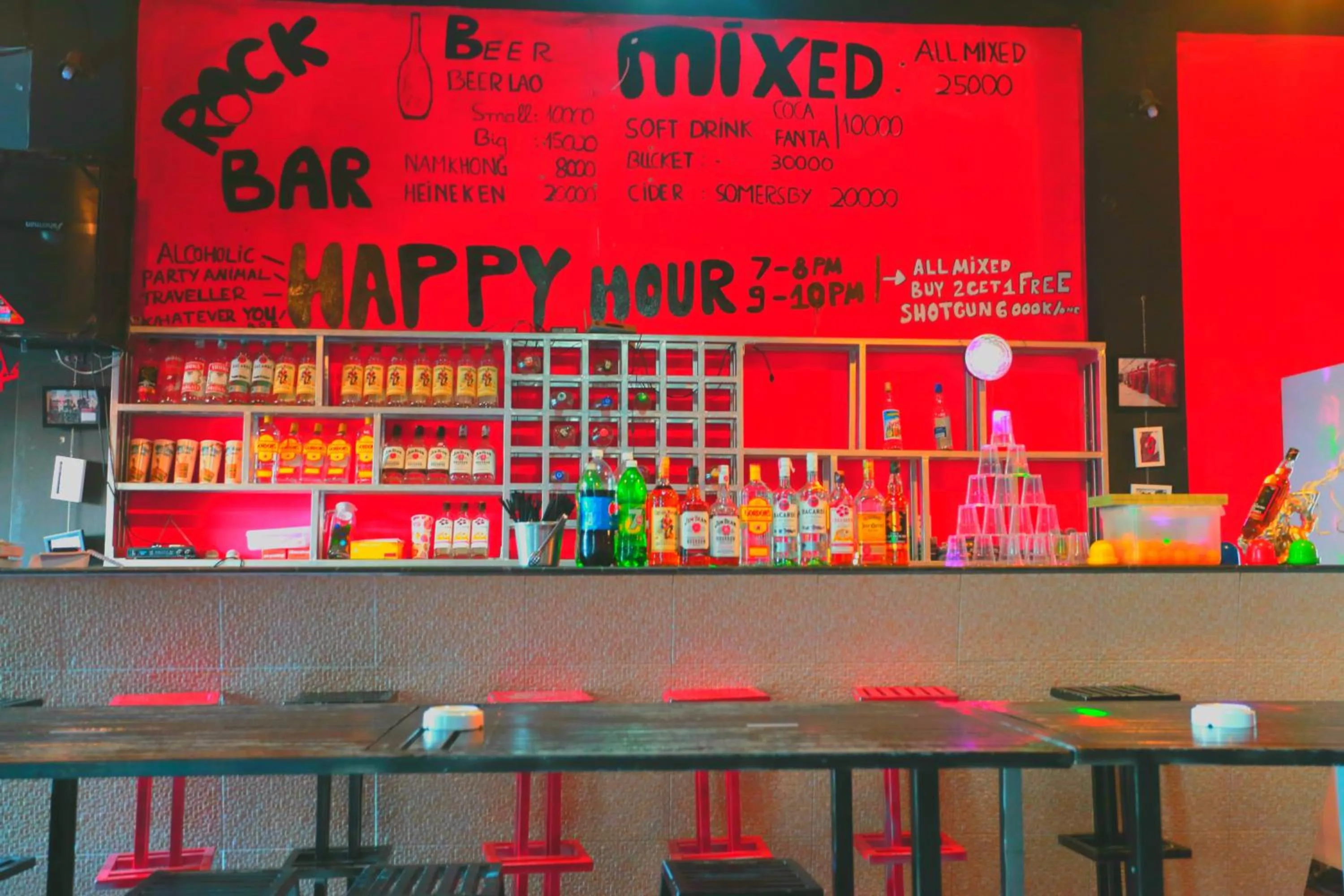 Lounge or bar in Vangvieng Rock Backpacker Rooftop Hostel