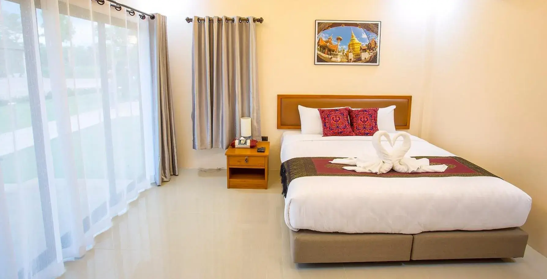 Bed in Lampang Green Garden Resort Bed in Lampang Green Garden Resort