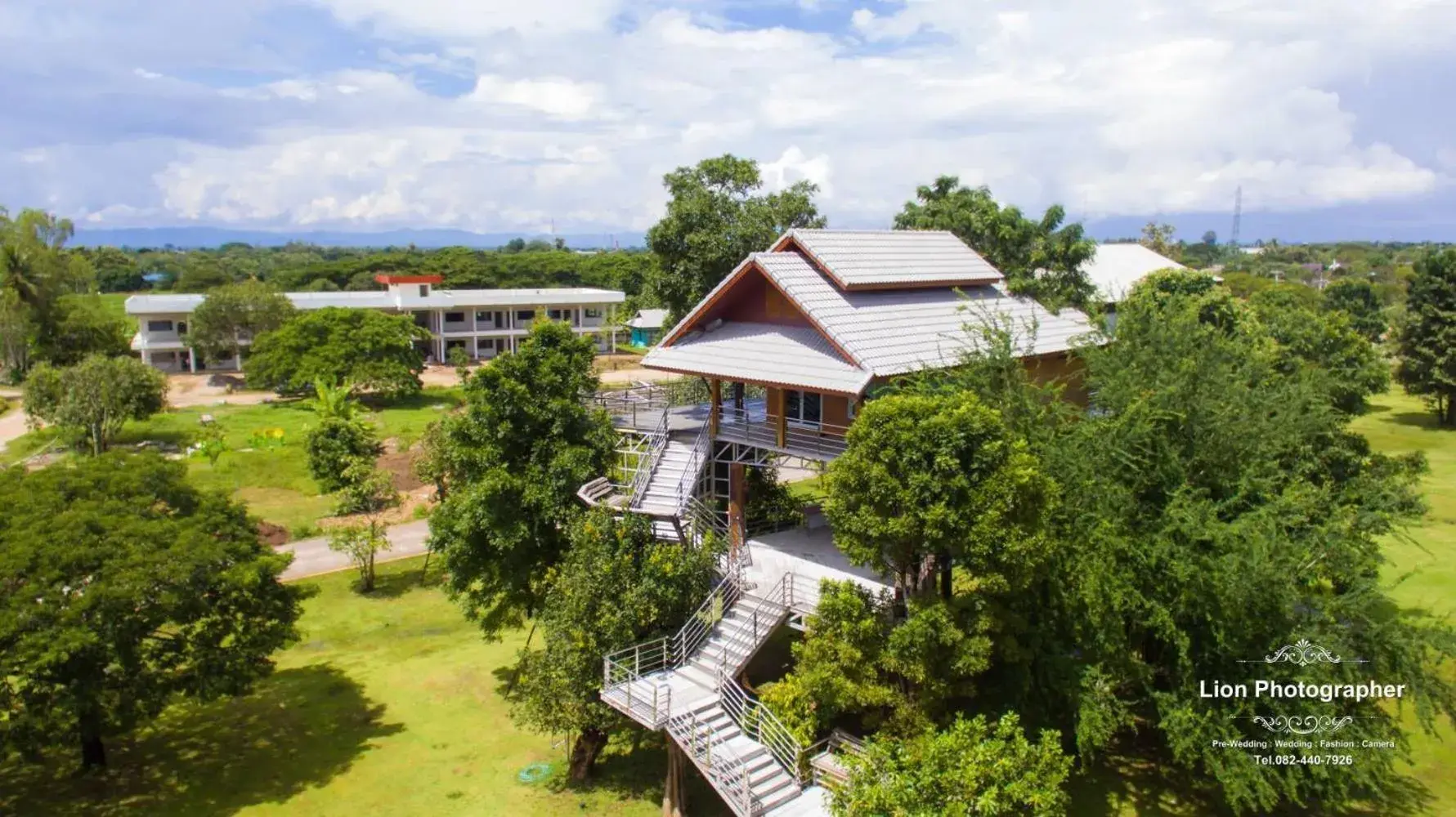 Bird's eye view in Lampang Green Garden Resort Bird's eye view in Lampang Green Garden Resort