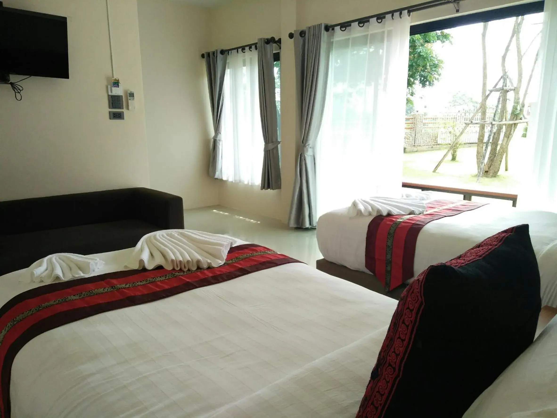 Bed in Lampang Green Garden Resort Bed in Lampang Green Garden Resort