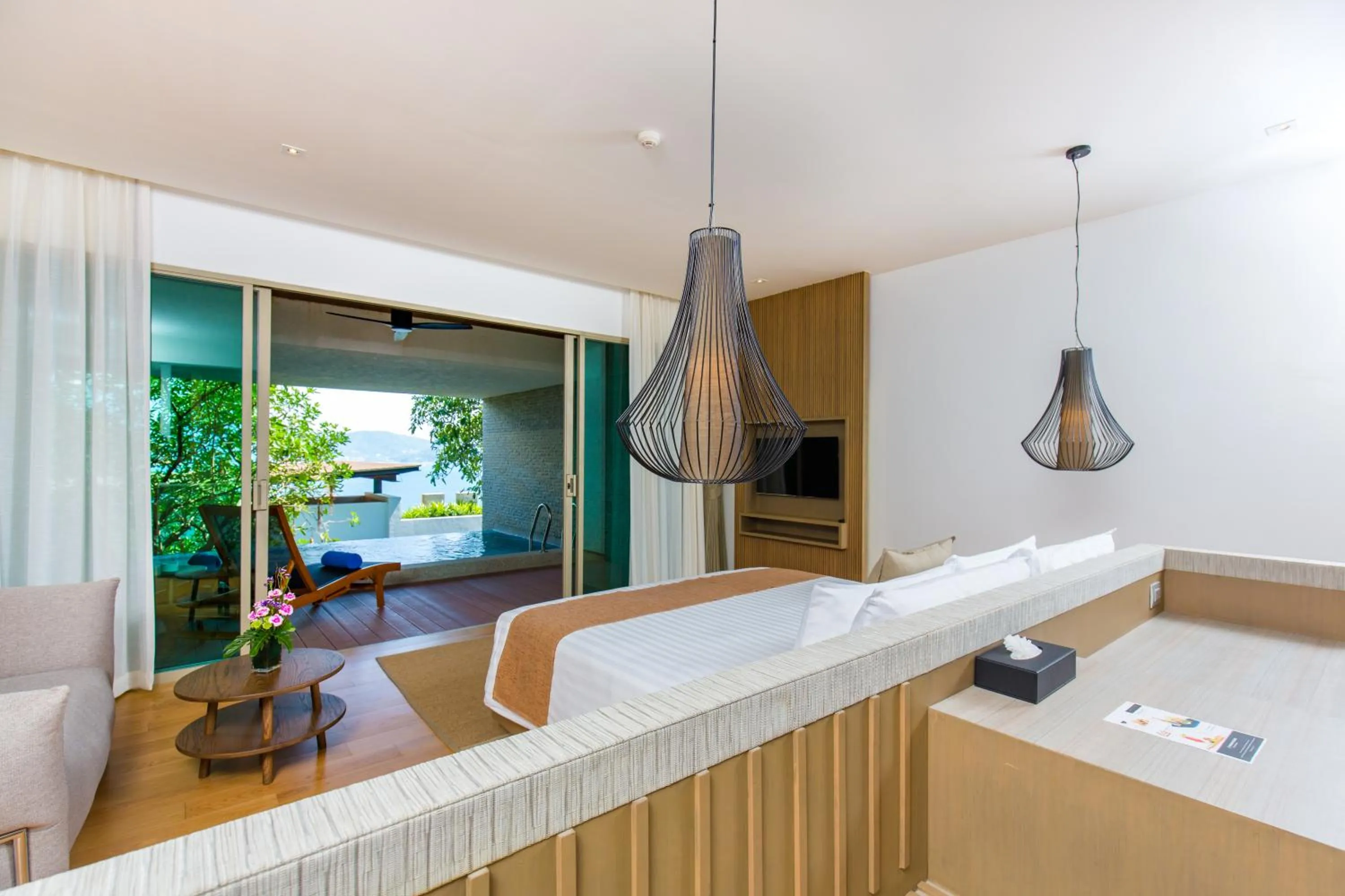 Bed in Wyndham Grand Phuket Kalim Bay