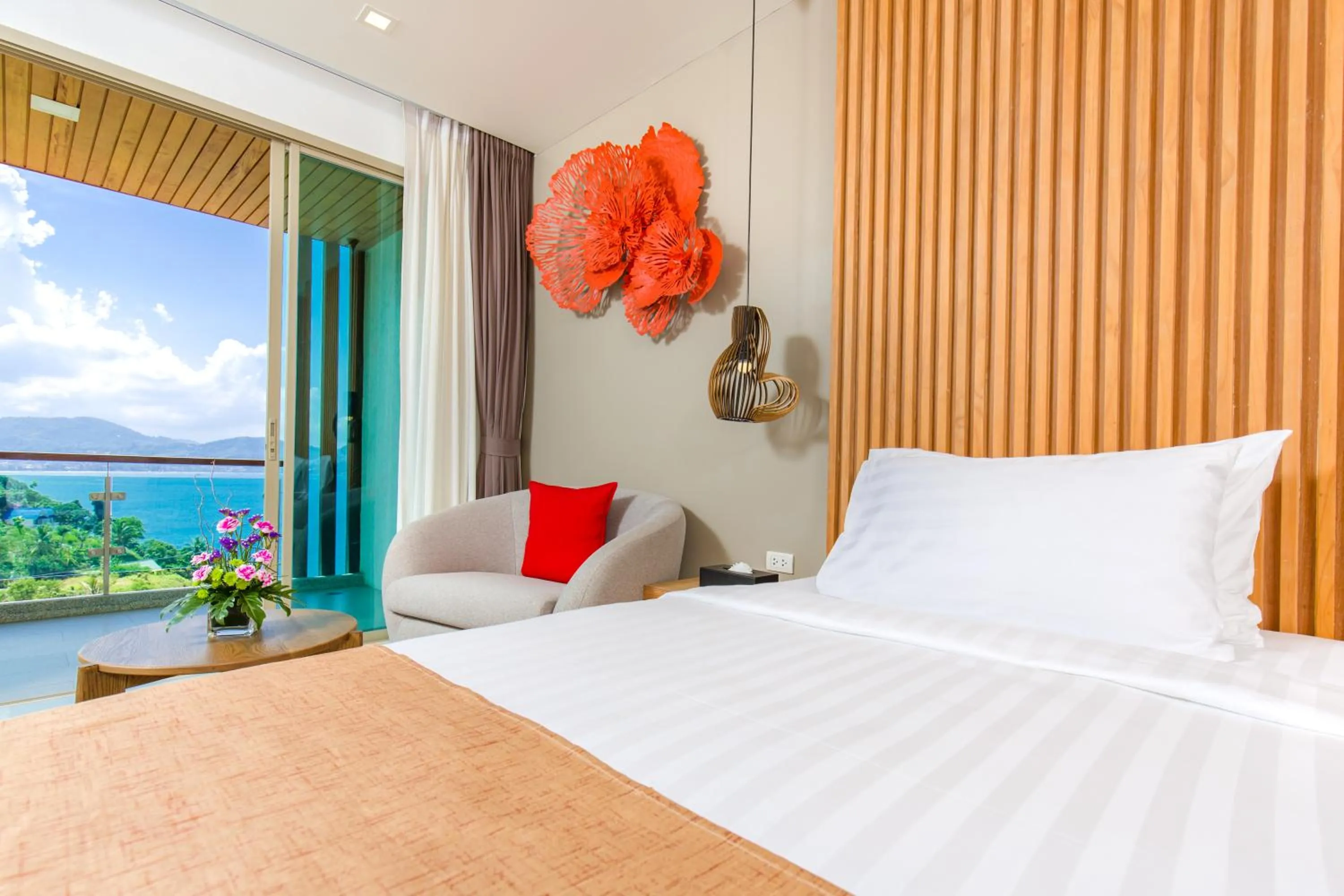 Bed in Wyndham Grand Phuket Kalim Bay