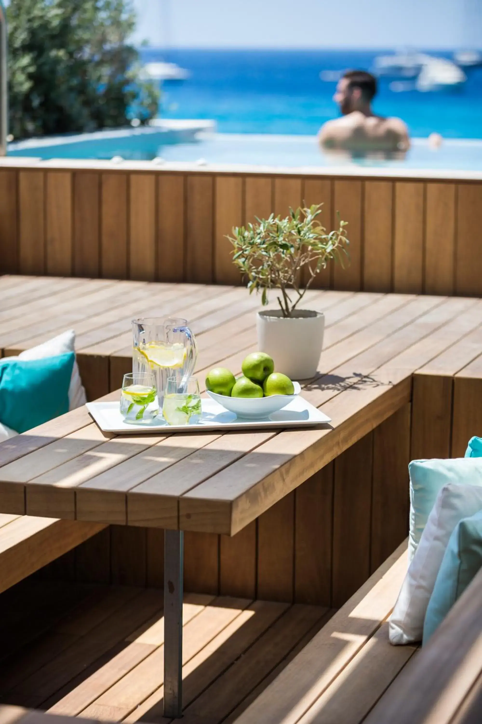 Swimming pool in Mykonos Dove Beachfront Hotel Swimming pool in Mykonos Dove Beachfront Hotel