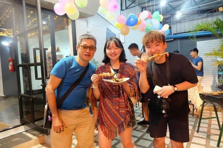 group of guests in The August Hostel