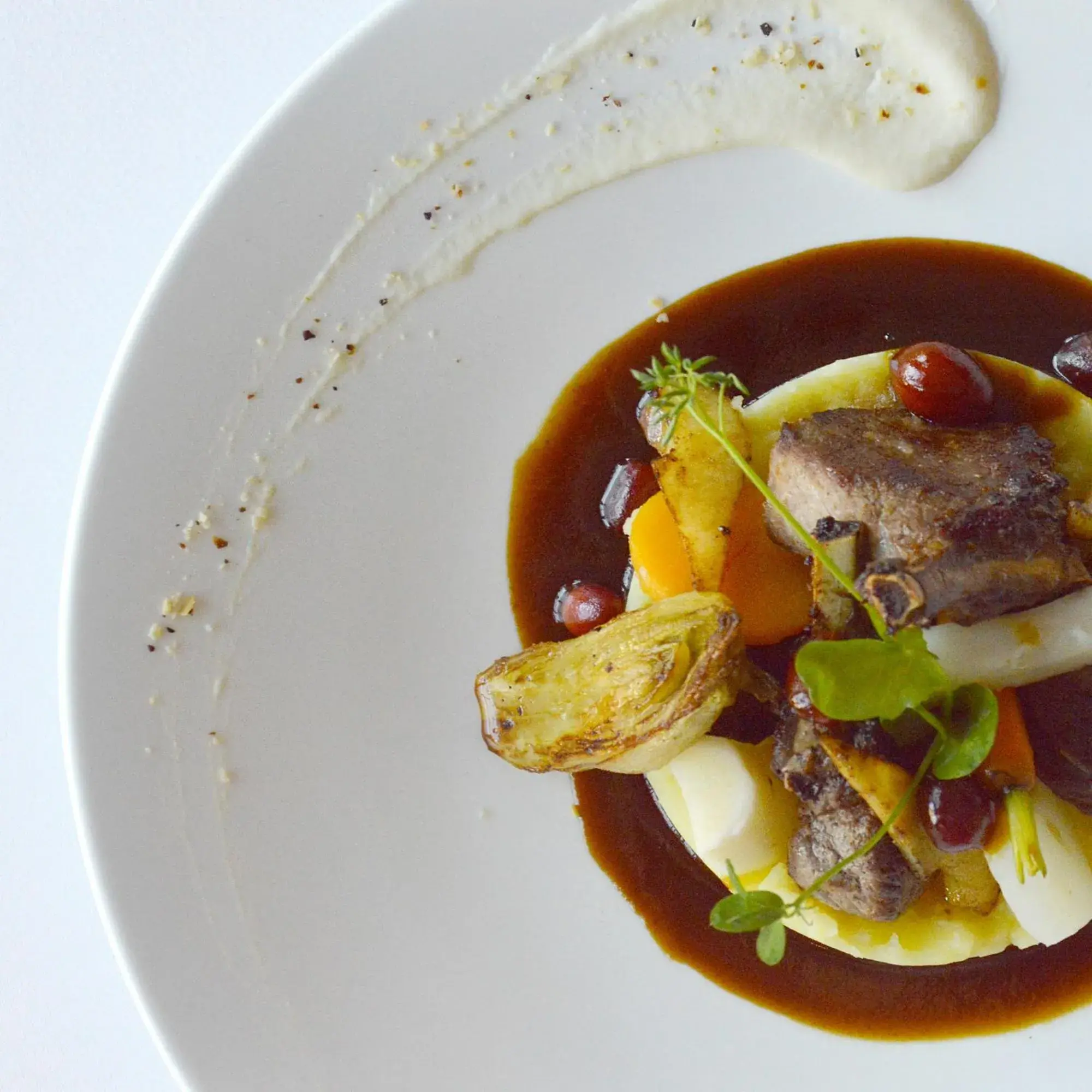 Food close-up in Hotel de la Poste - Relais de Napoleon III Food close-up in Hotel de la Poste - Relais de Napoleon III