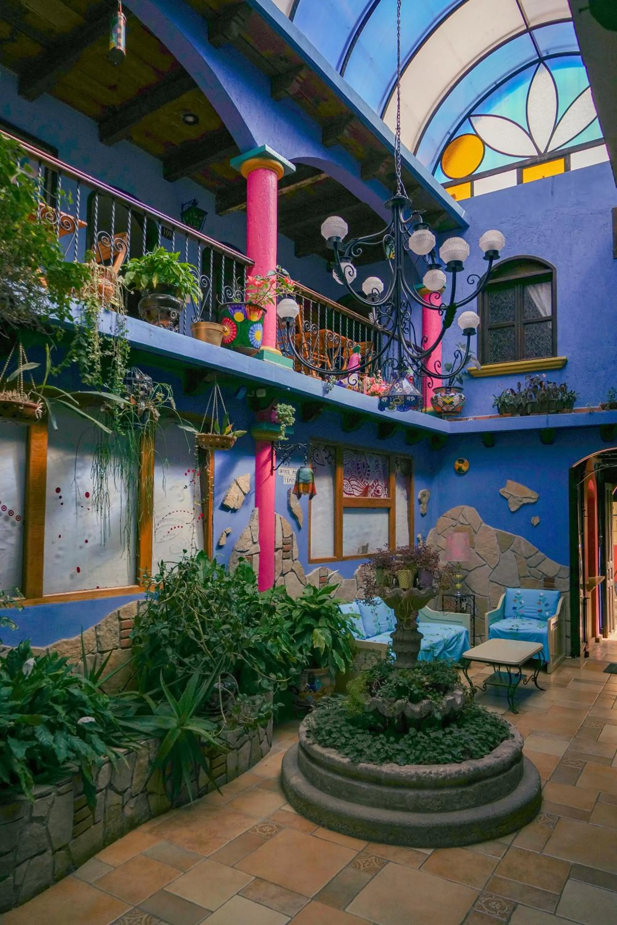 Lobby or reception in Hotel Tepeyac