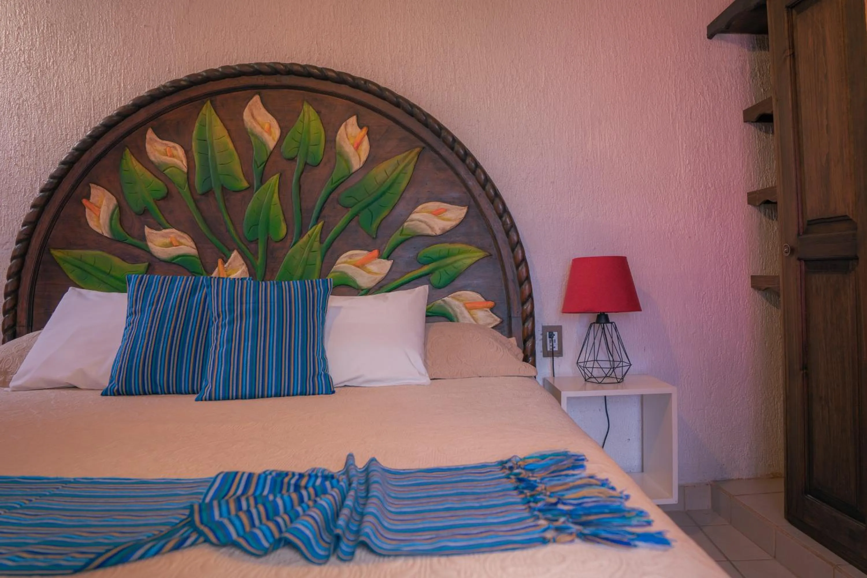 Bed in Hotel Tepeyac