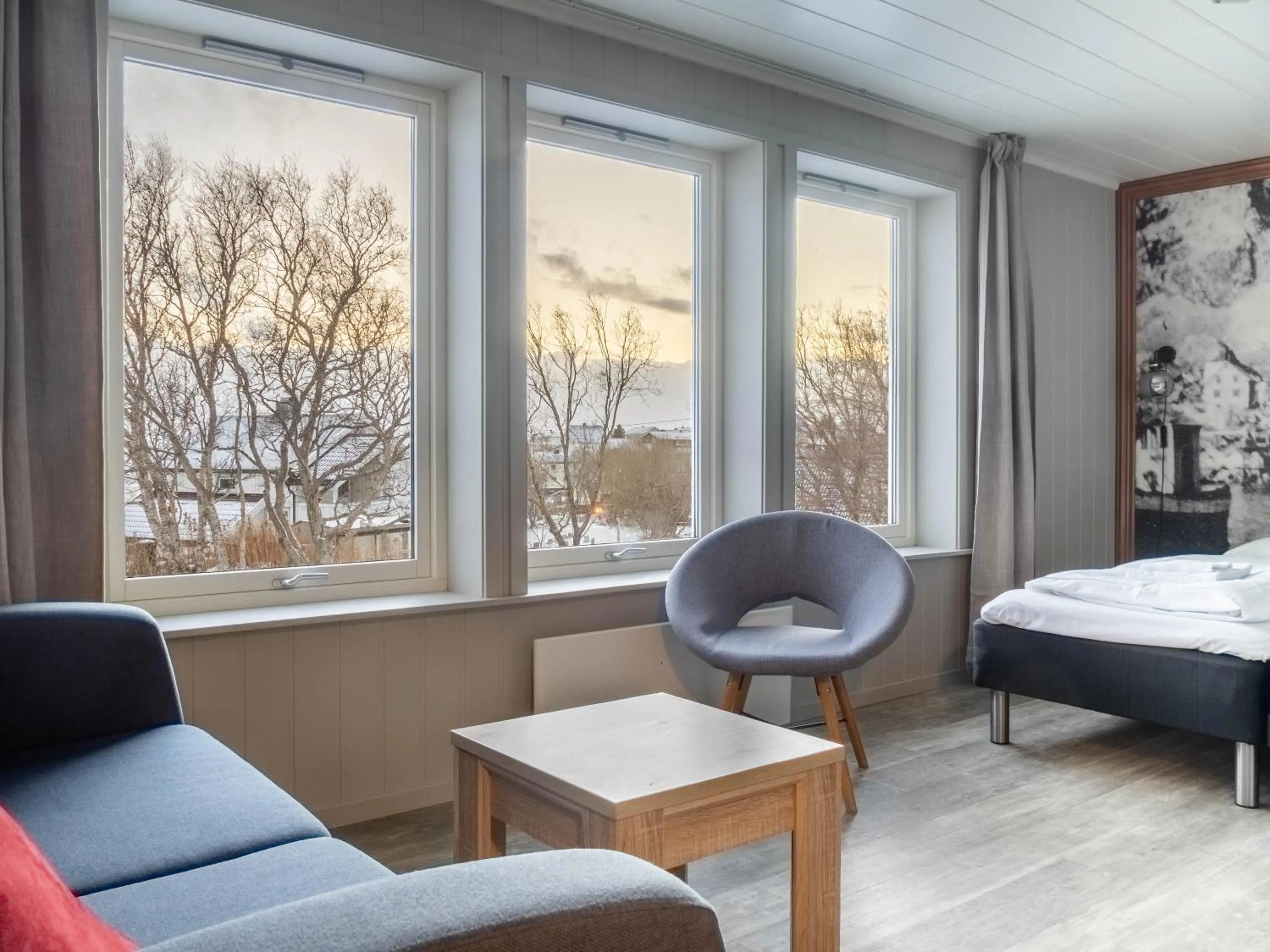 Bed in Lofoten Bed & Breakfast Reine - Rooms & Apartments