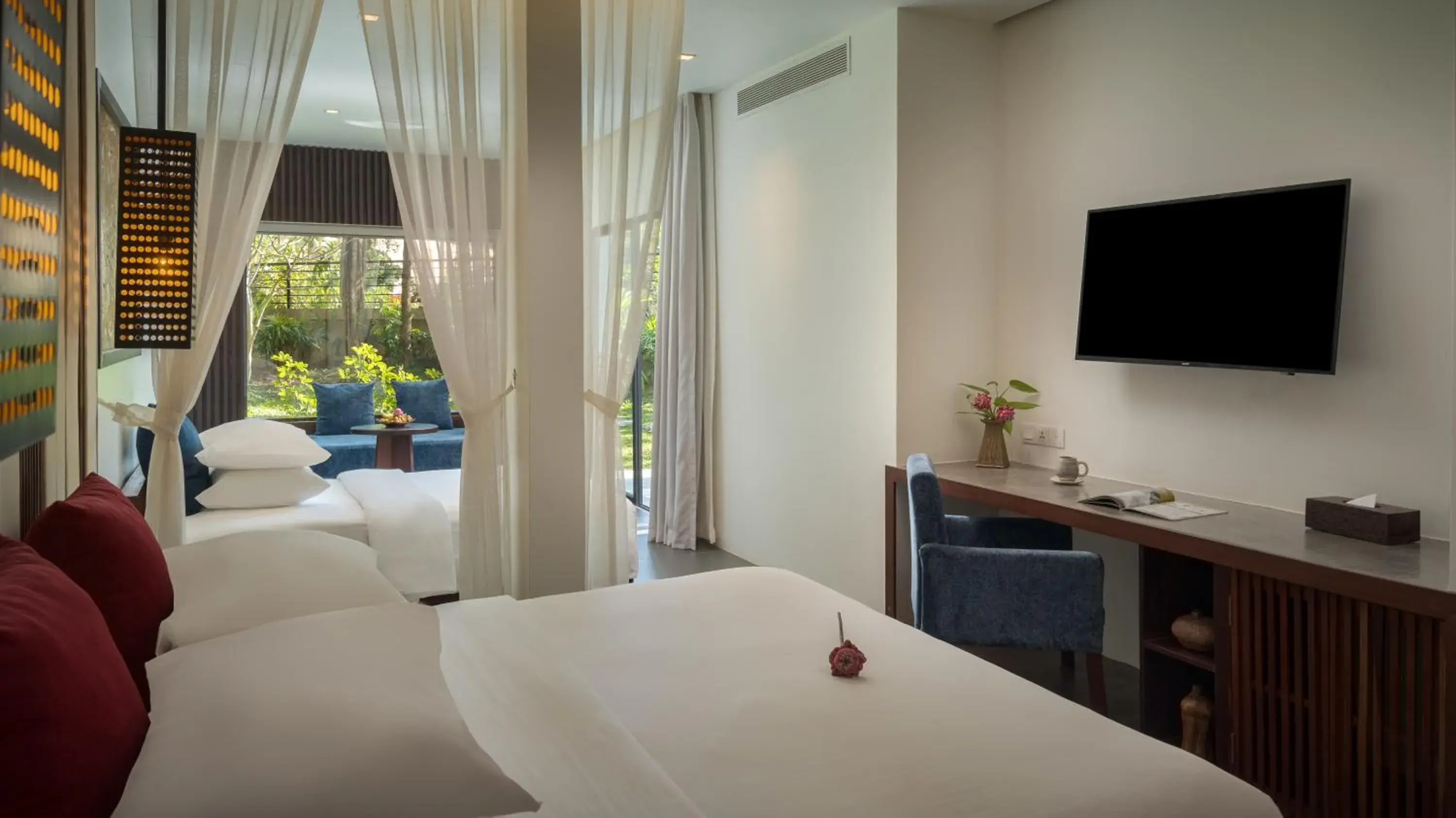 Garden, Bed in Metta Residence & Spa Garden, Bed in Metta Residence & Spa