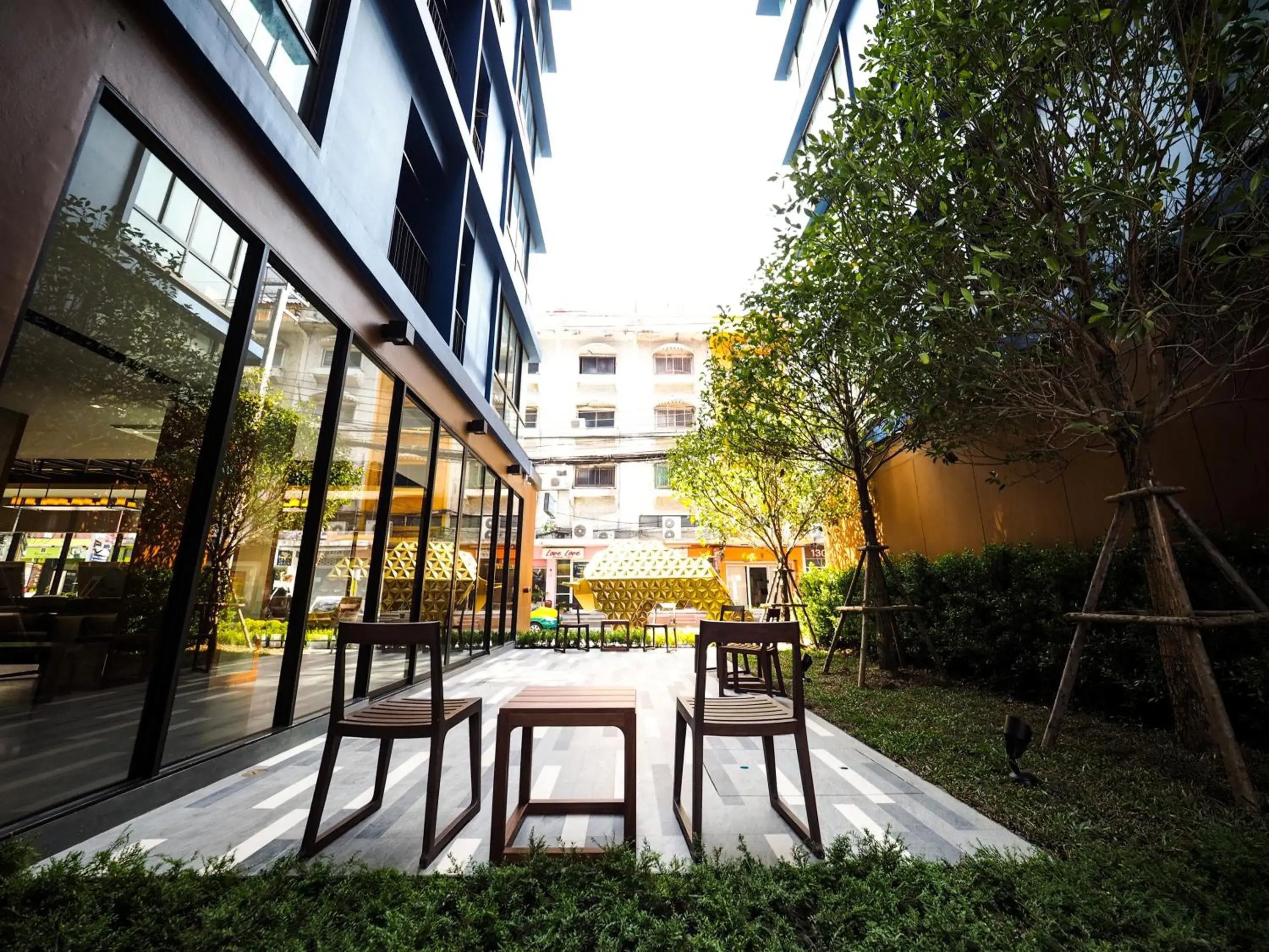 Garden view in 130 Hotel & Residence Bangkok Garden view in 130 Hotel & Residence Bangkok