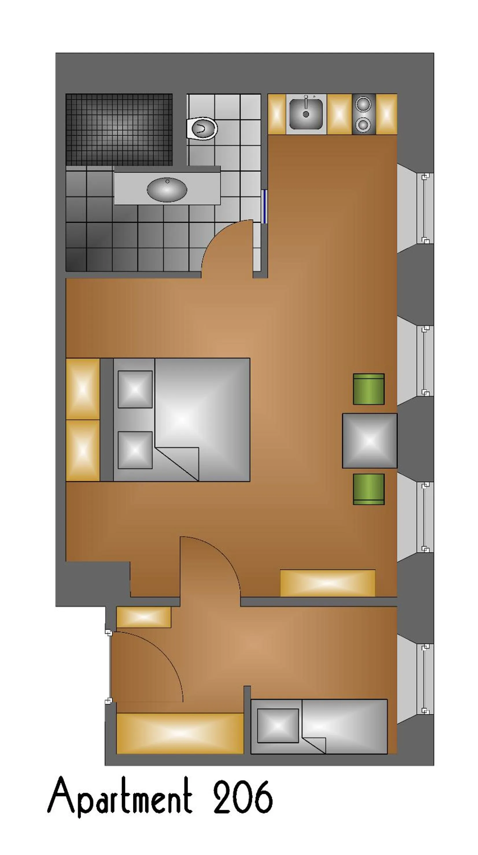 Floor plan in Apart-Hotel Heiligenthaler Hof