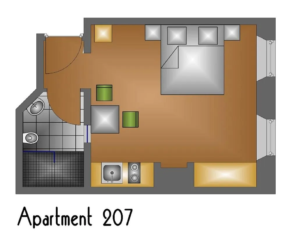 Floor plan in Apart-Hotel Heiligenthaler Hof