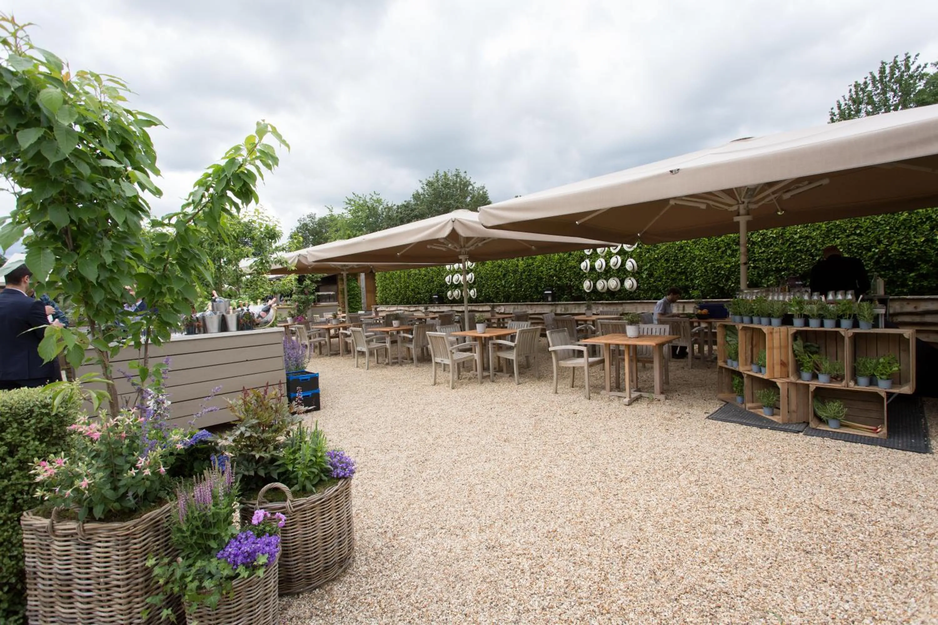 Patio in Hurley House Hotel