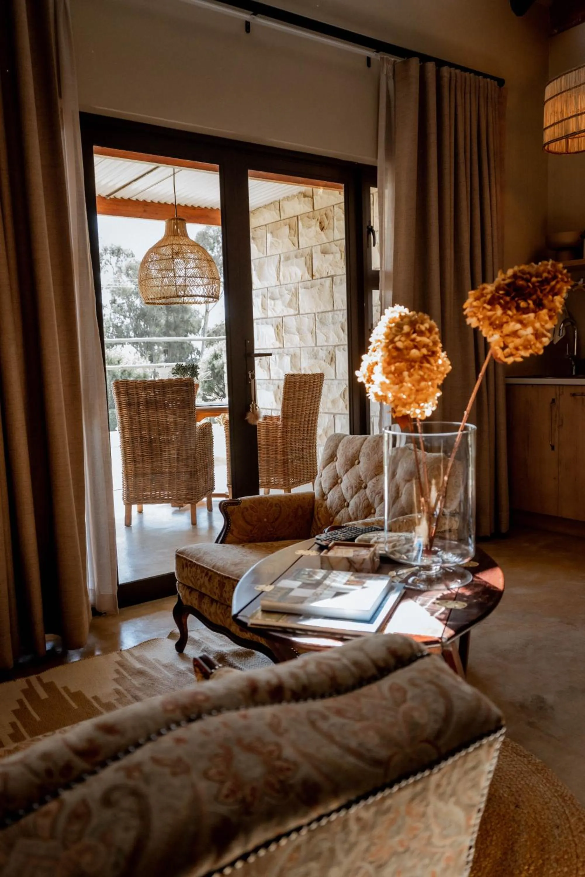 Seating area in Andes Clarens Guesthouse