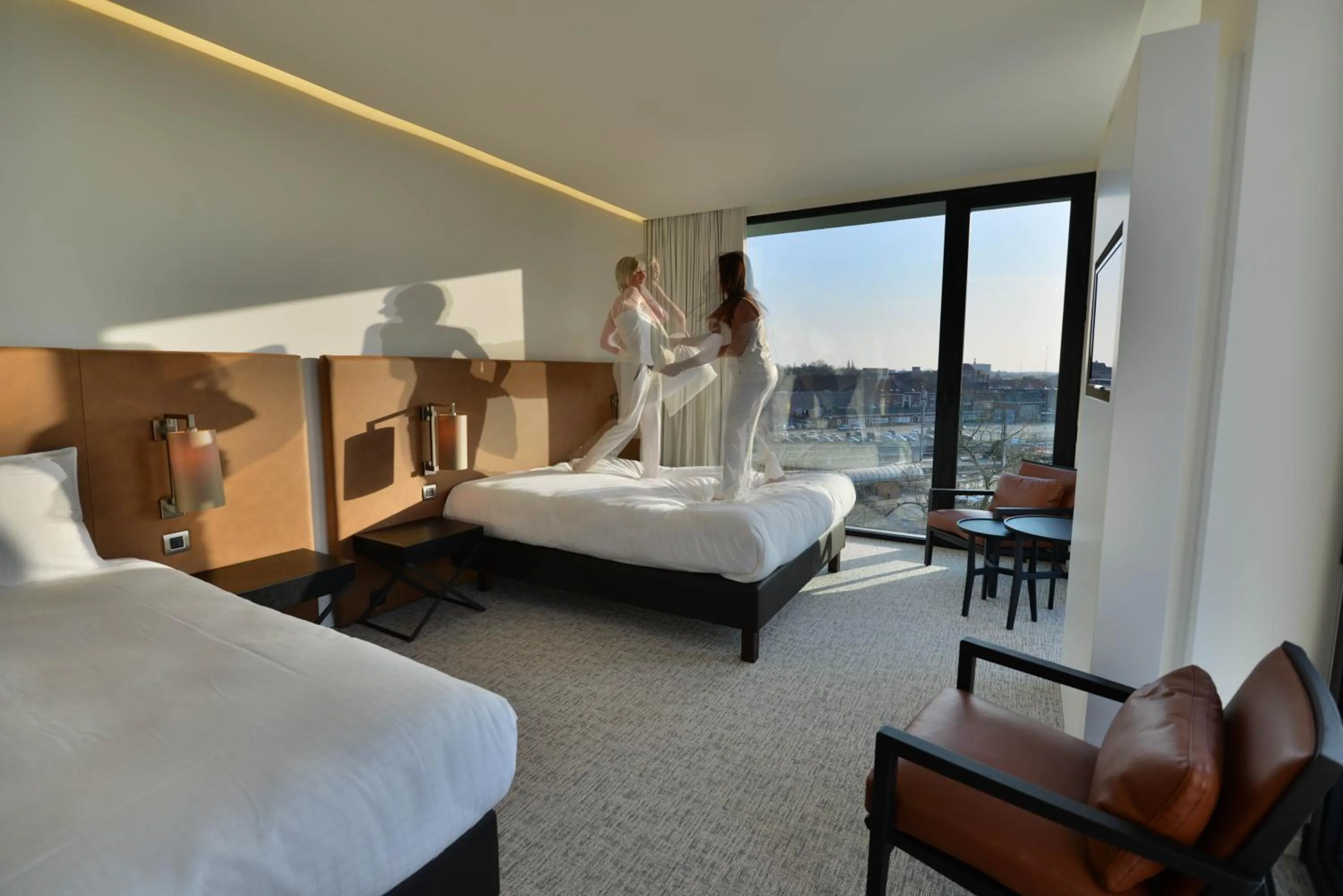 Photo of the whole room, Bed in Parkhotel Kortrijk