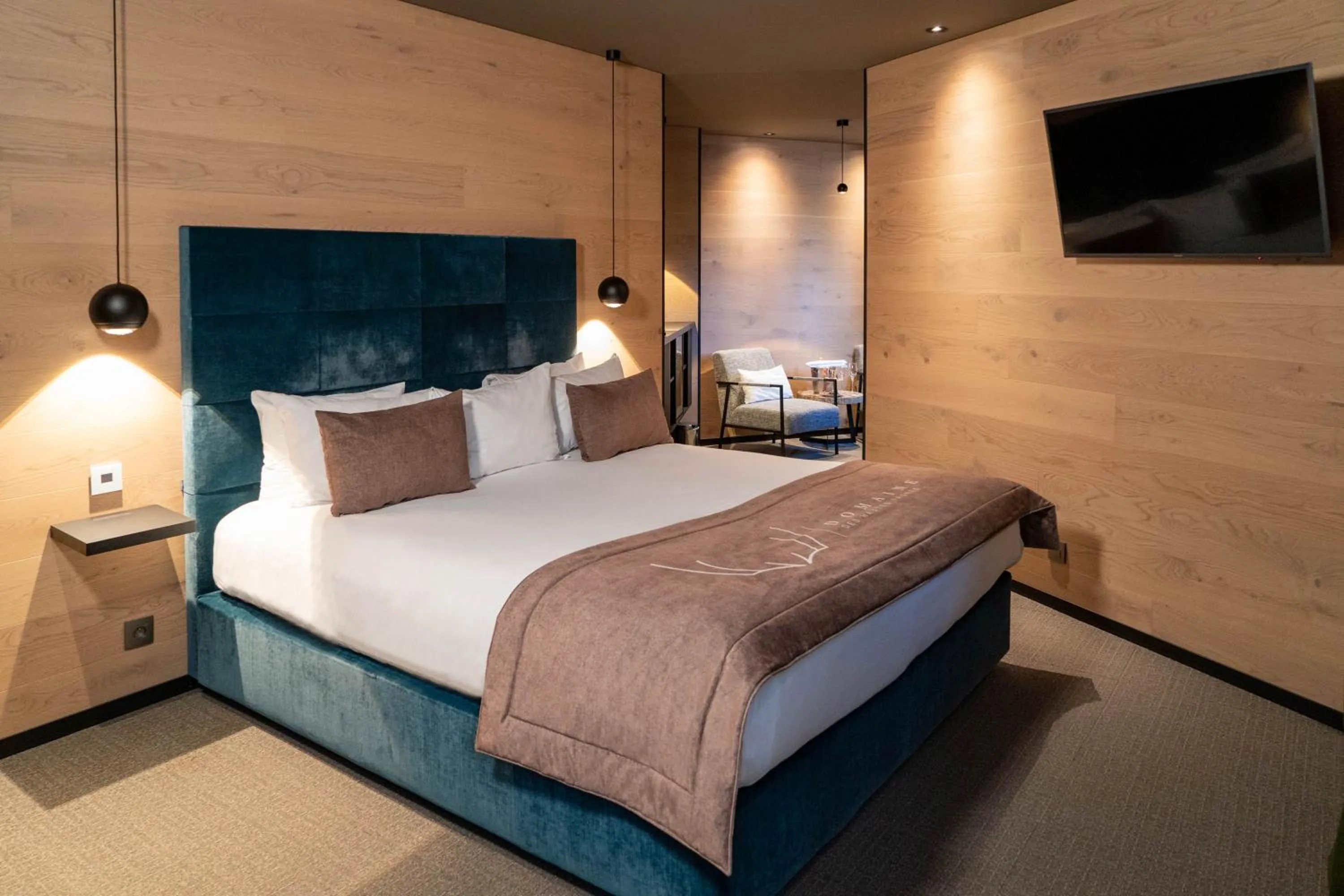 Communal lounge/ TV room, Bed in Domaine Des Hautes Fagnes