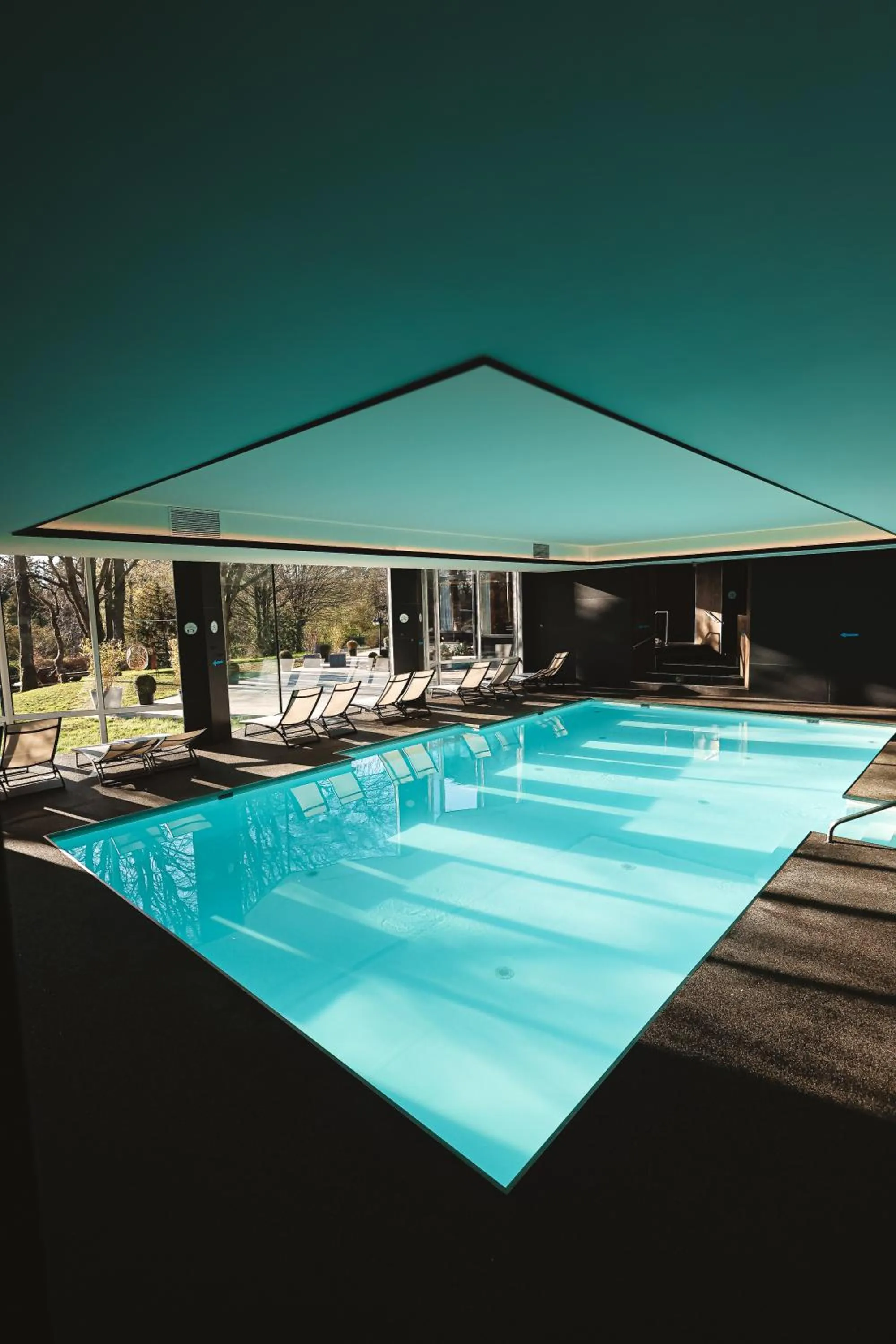 Pool view in Domaine Des Hautes Fagnes