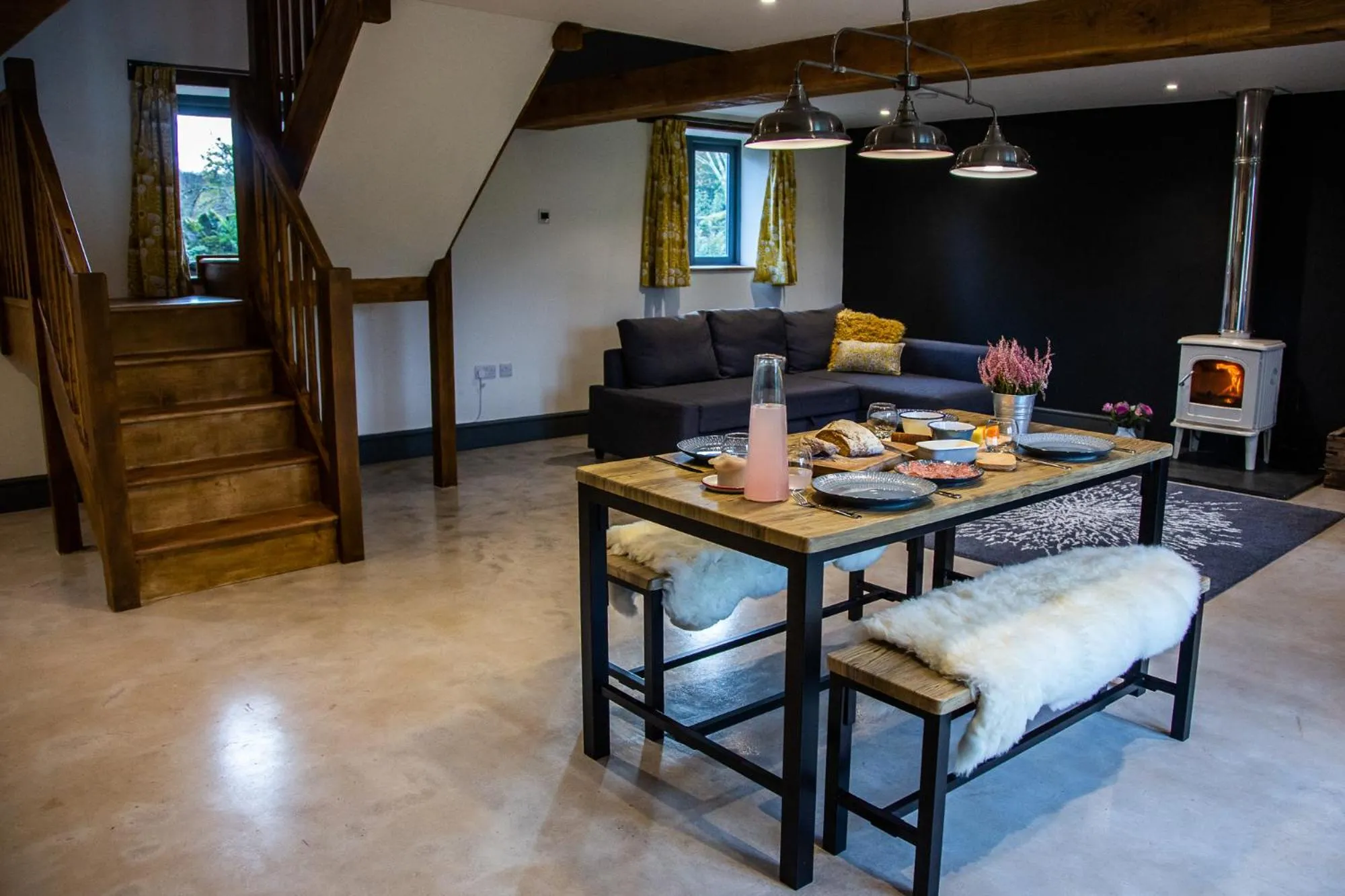 Living room in Drovers Rest Farm Stay