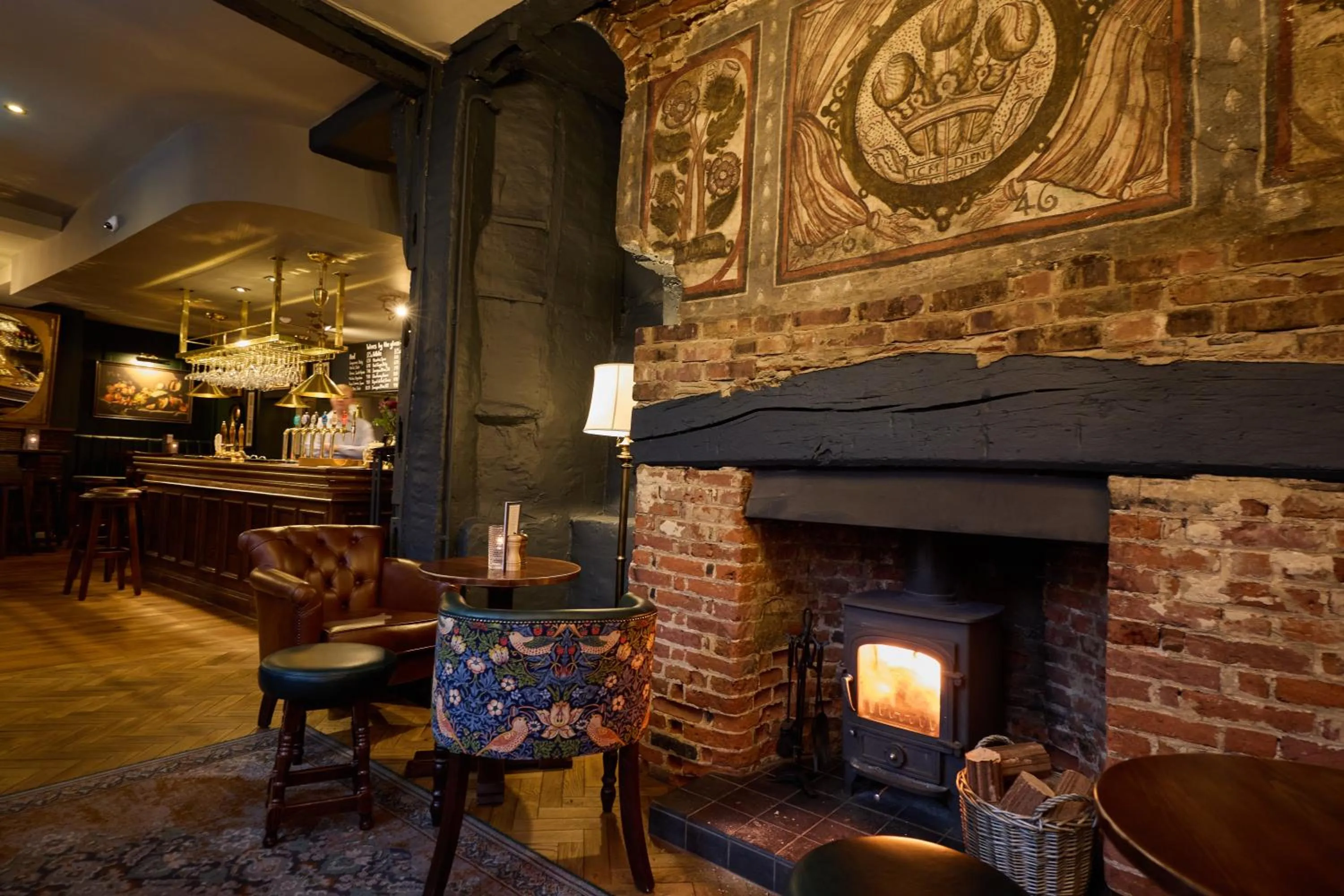 Seating area in The White Hart