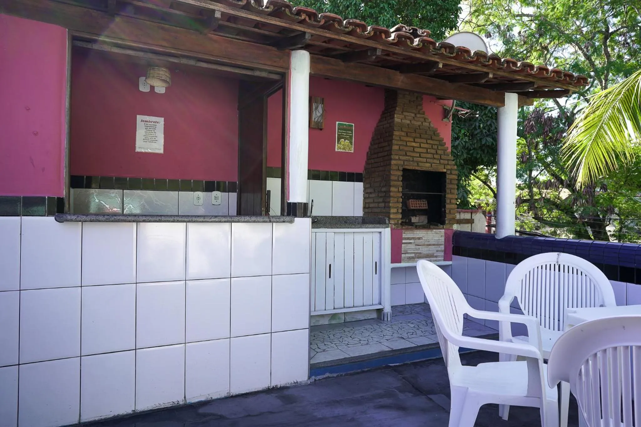 BBQ facilities in Pousada Coração do Arraial