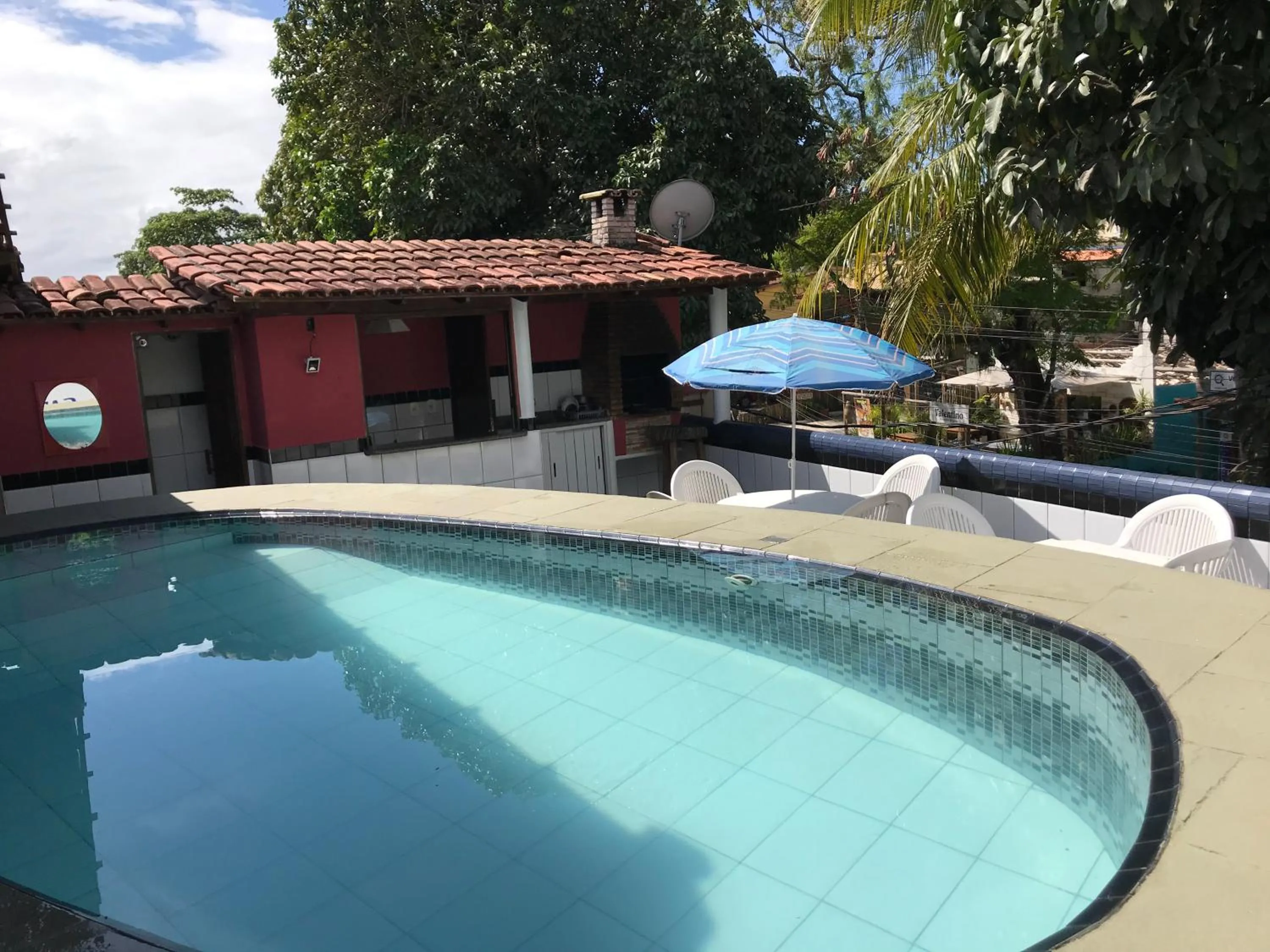 BBQ facilities in Pousada Coração do Arraial
