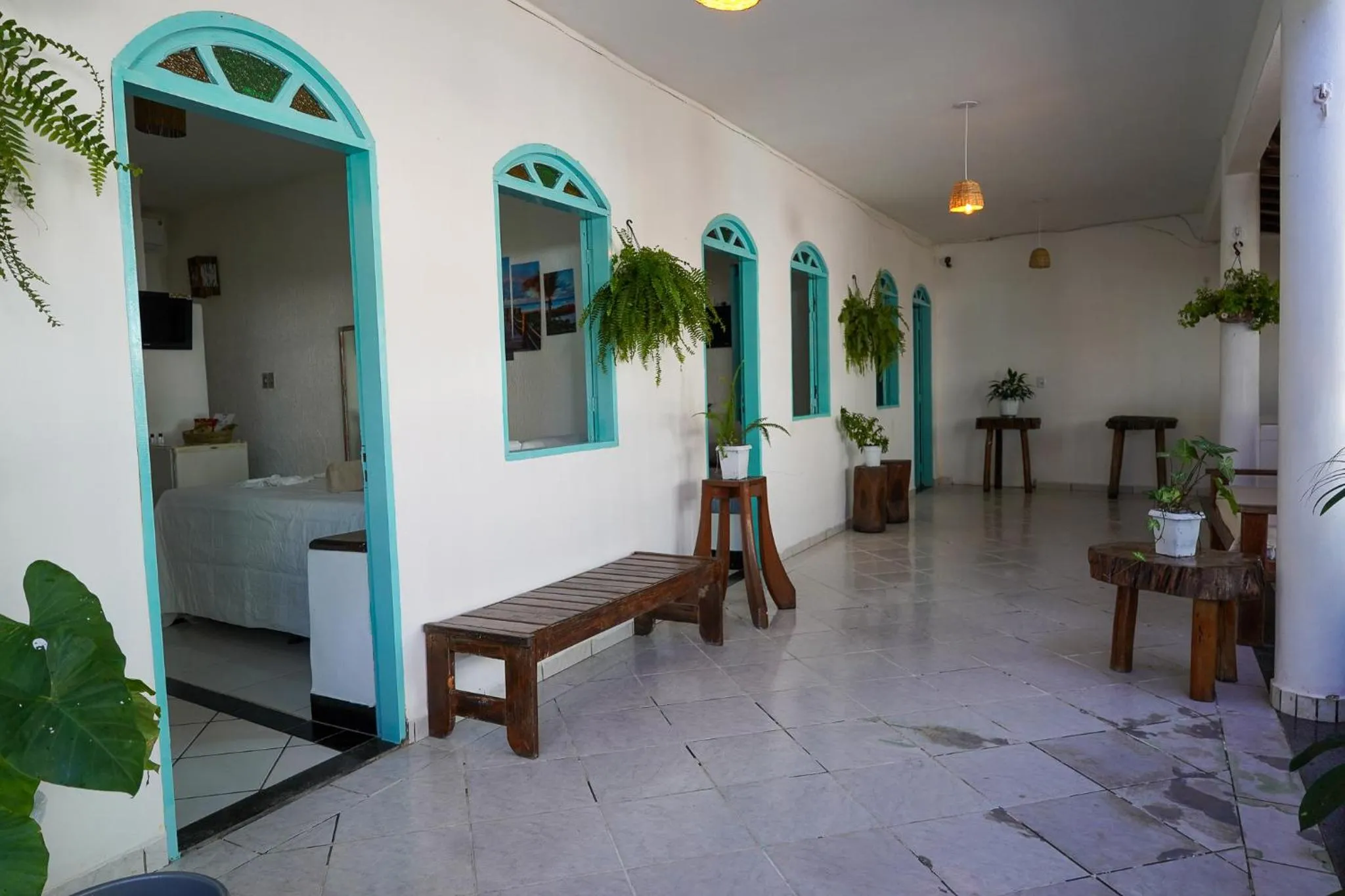 Inner courtyard view in Pousada Coração do Arraial