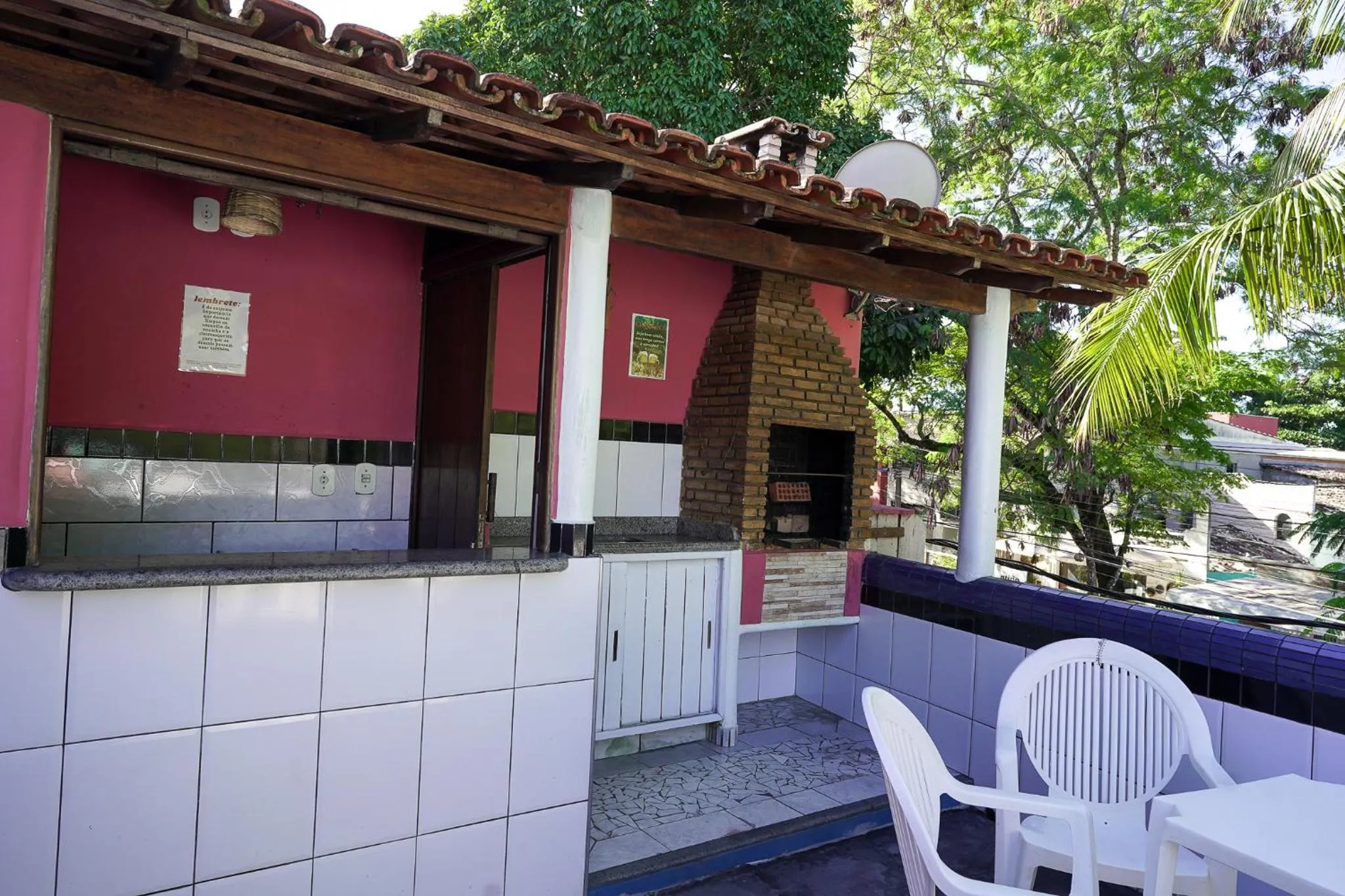 BBQ facilities in Pousada Coração do Arraial