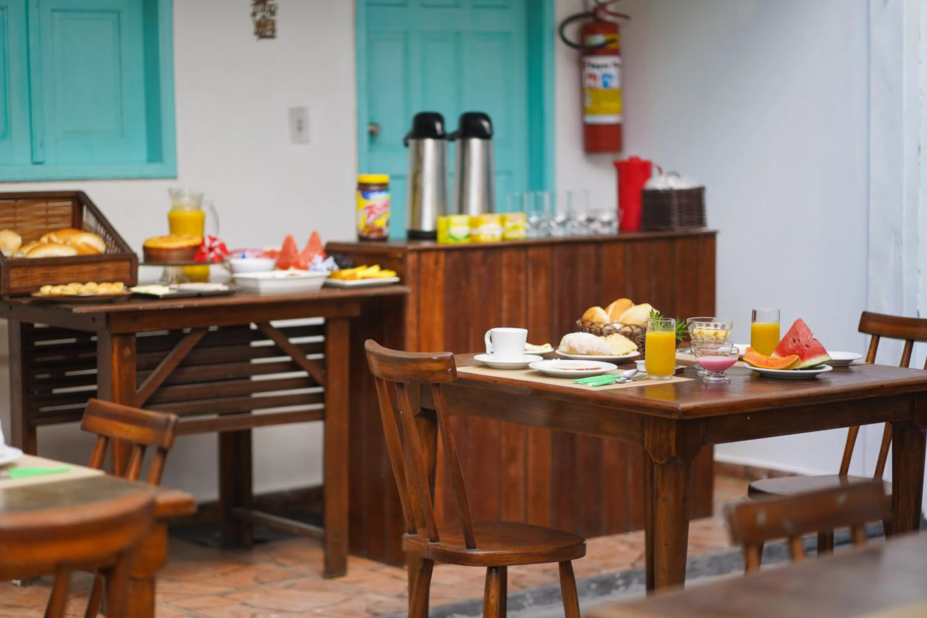 Food and drinks in Pousada Coração do Arraial