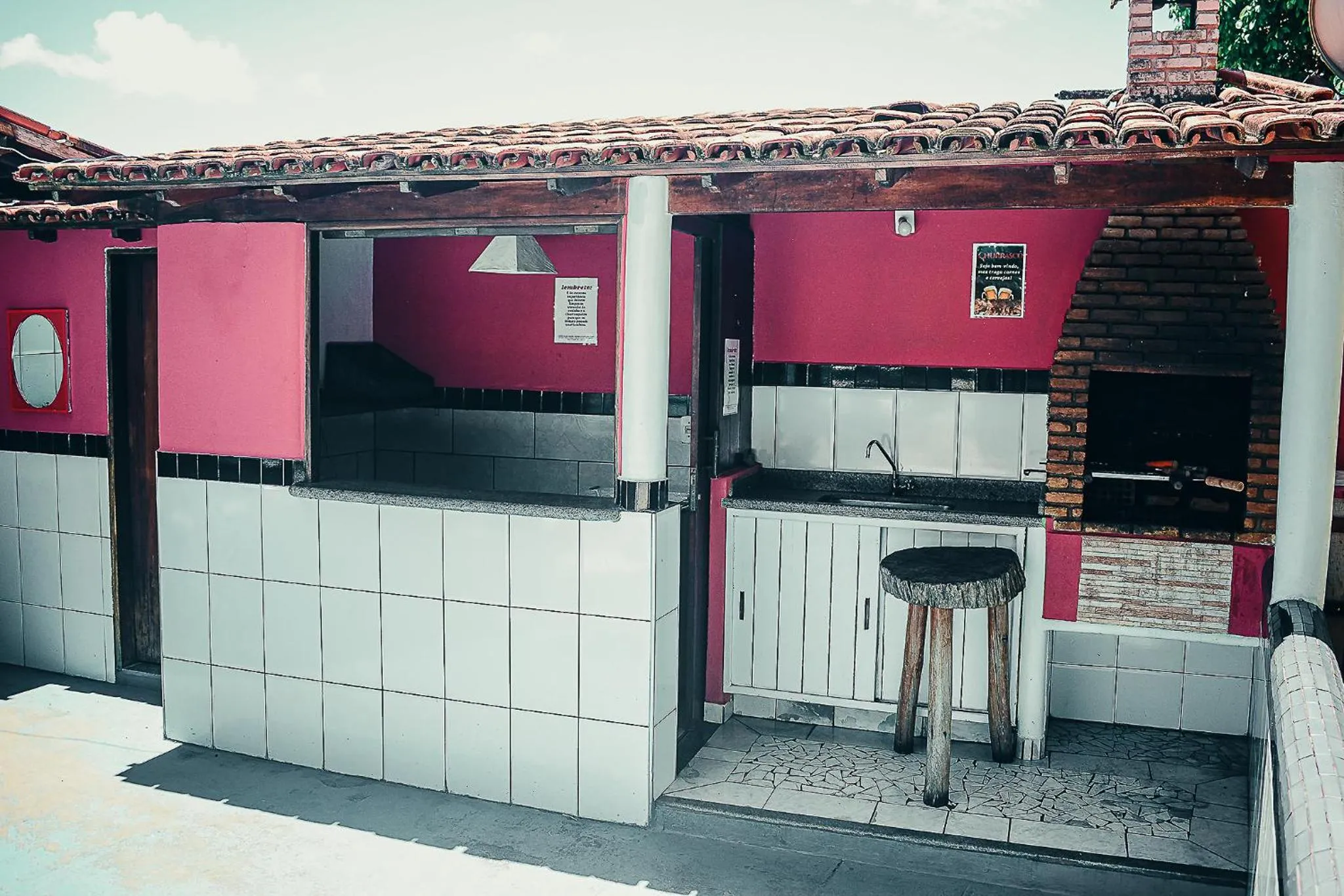 BBQ facilities in Pousada Coração do Arraial