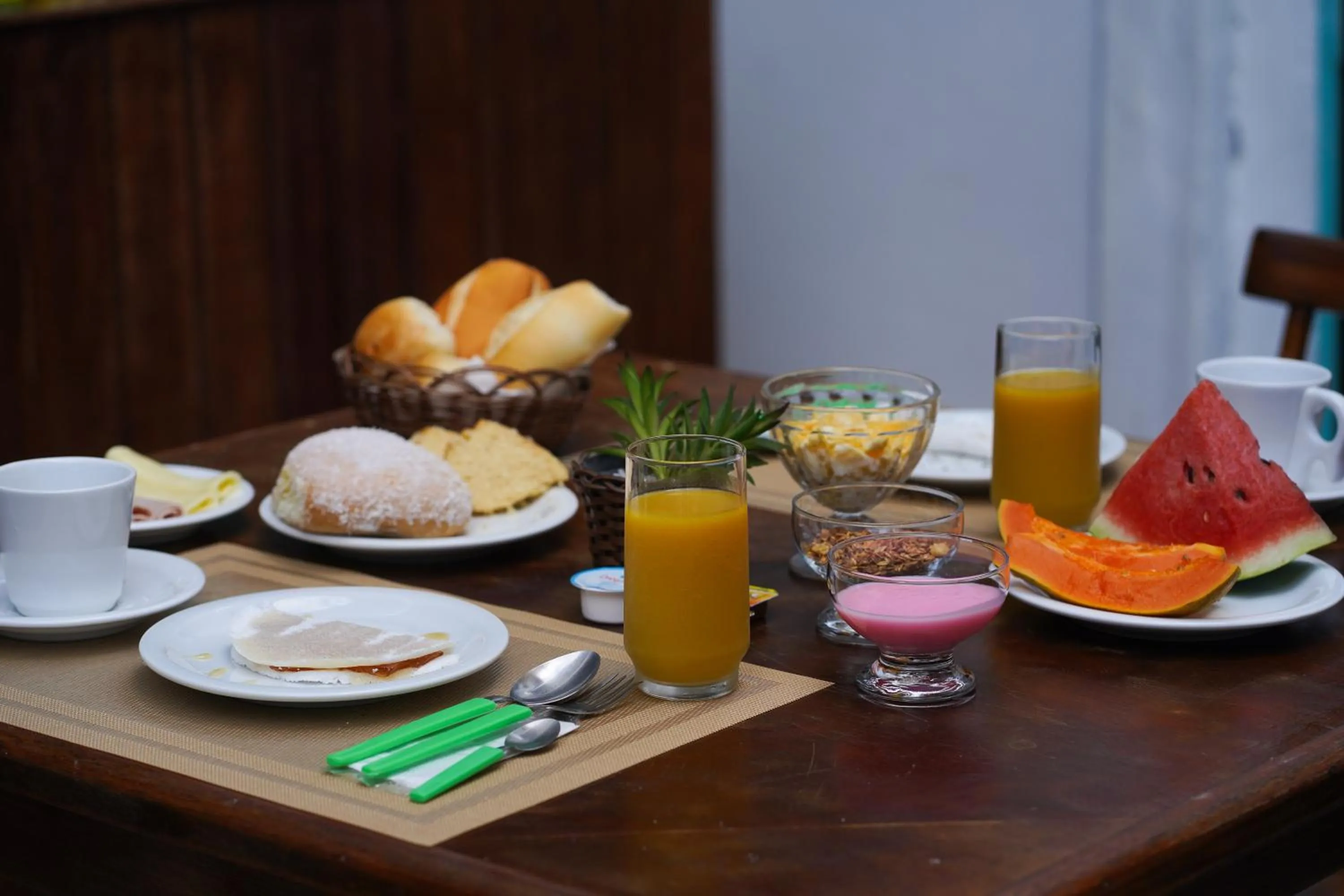Food and drinks in Pousada Coração do Arraial
