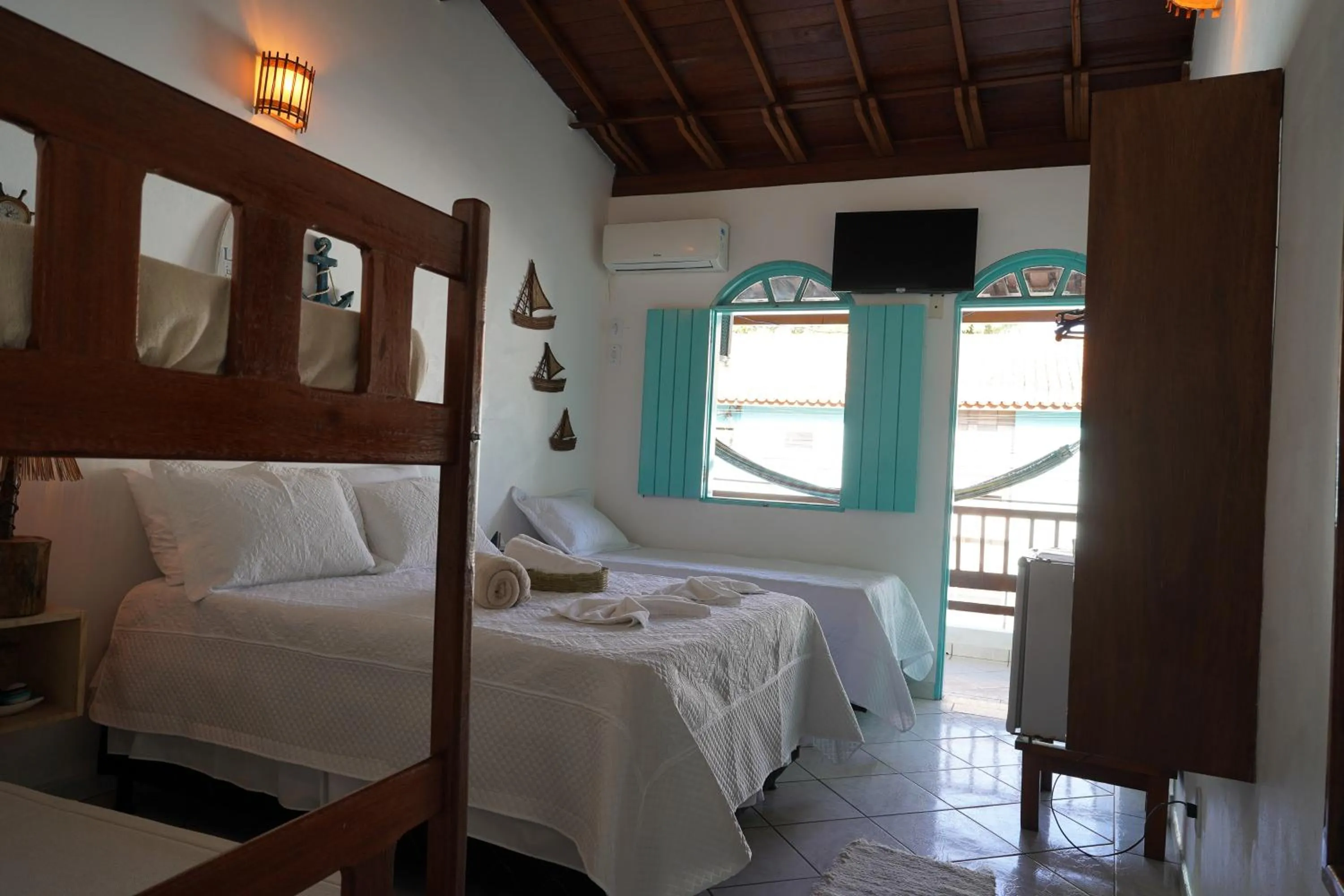 Bed in Pousada Coração do Arraial