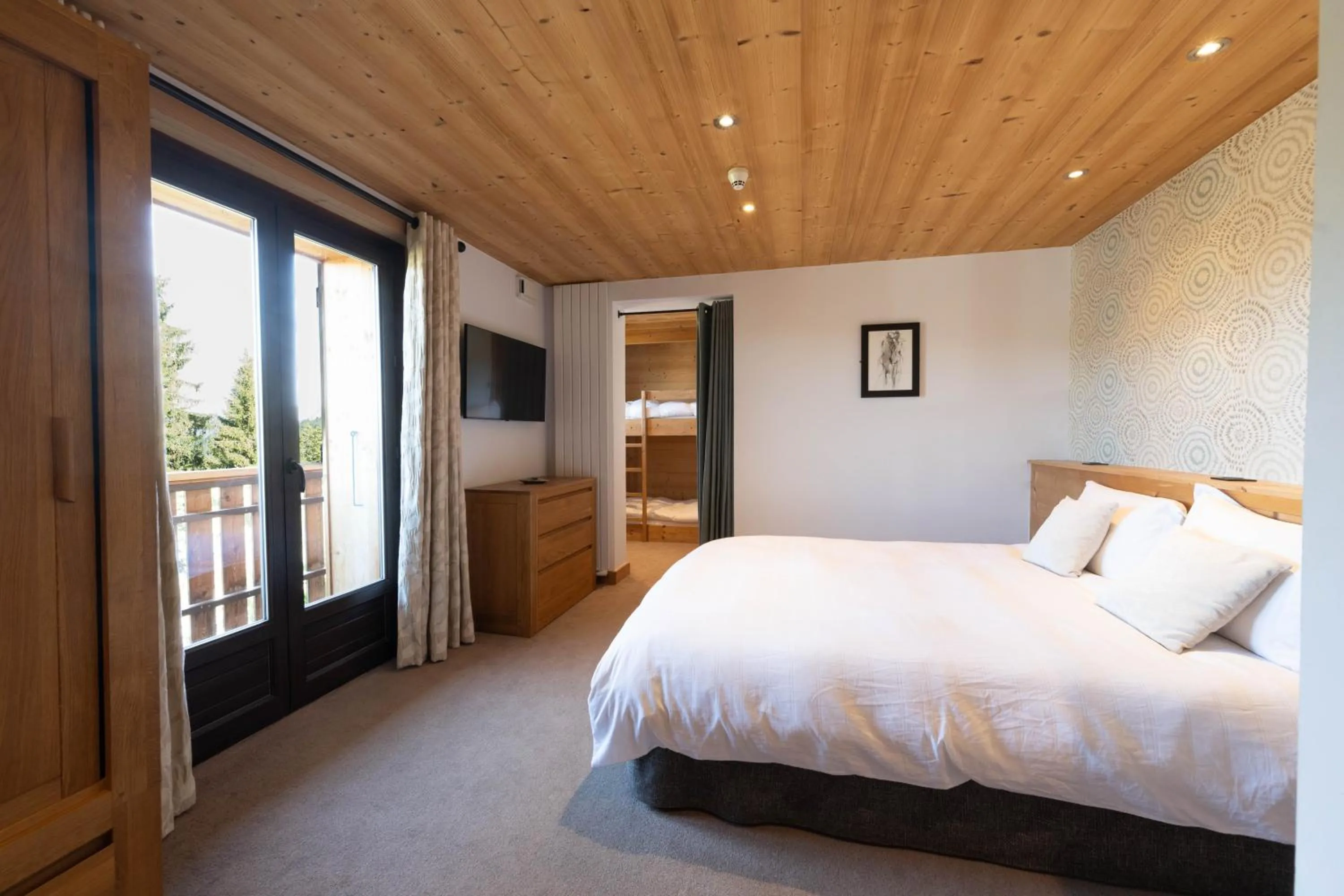 Balcony/Terrace, Bed in Le Flocon d'Argent