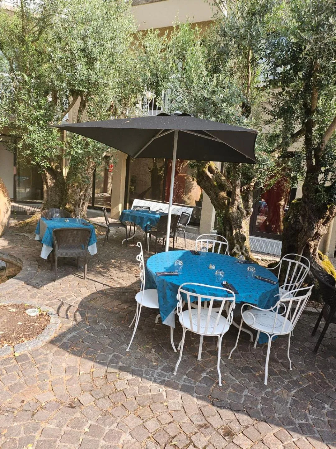 Garden view in Logis hotel Noemys Gradignan