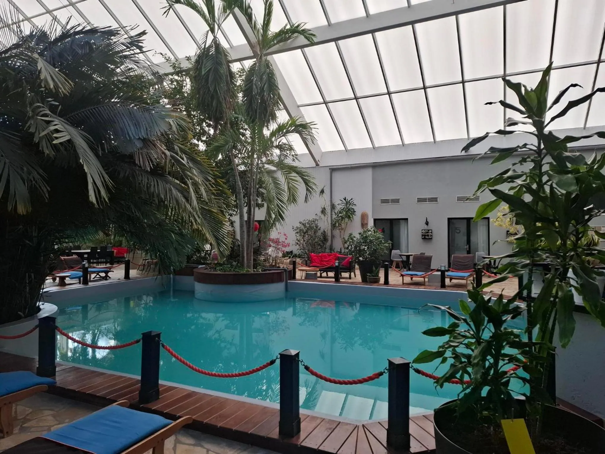 Pool view in Tropical Hotel